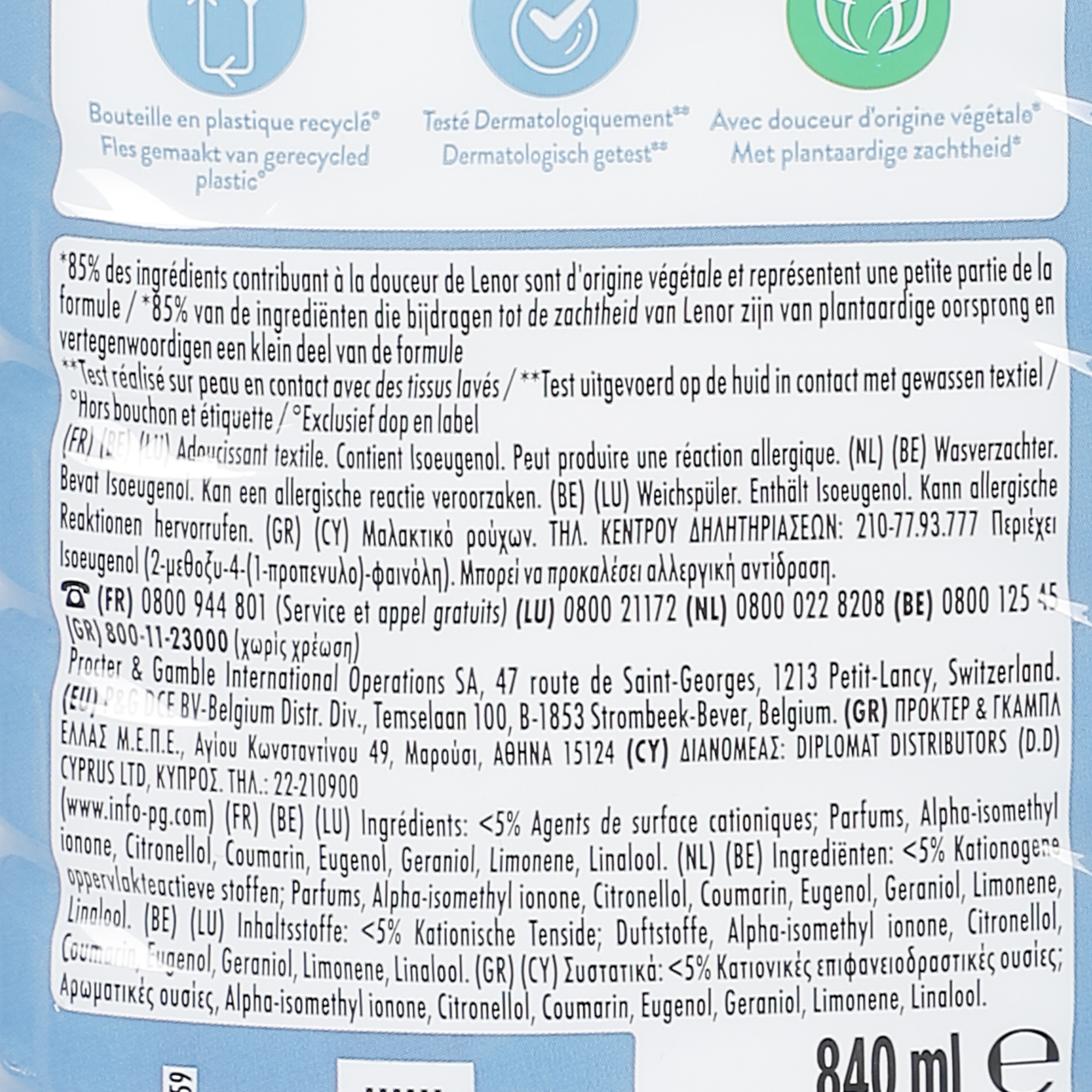 40 doses d'adoucissant envolée d'air