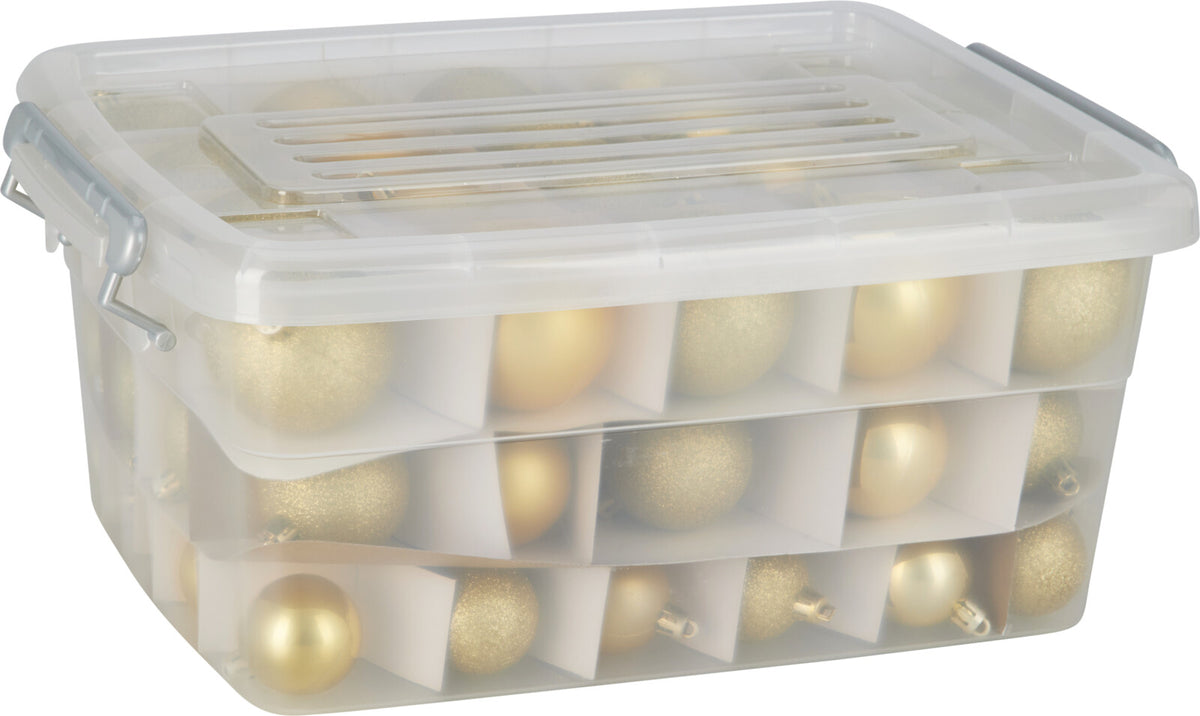 Lot de 70 boules de Noël dorées