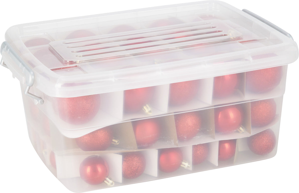 Lot de 70 boules de Noël rouges