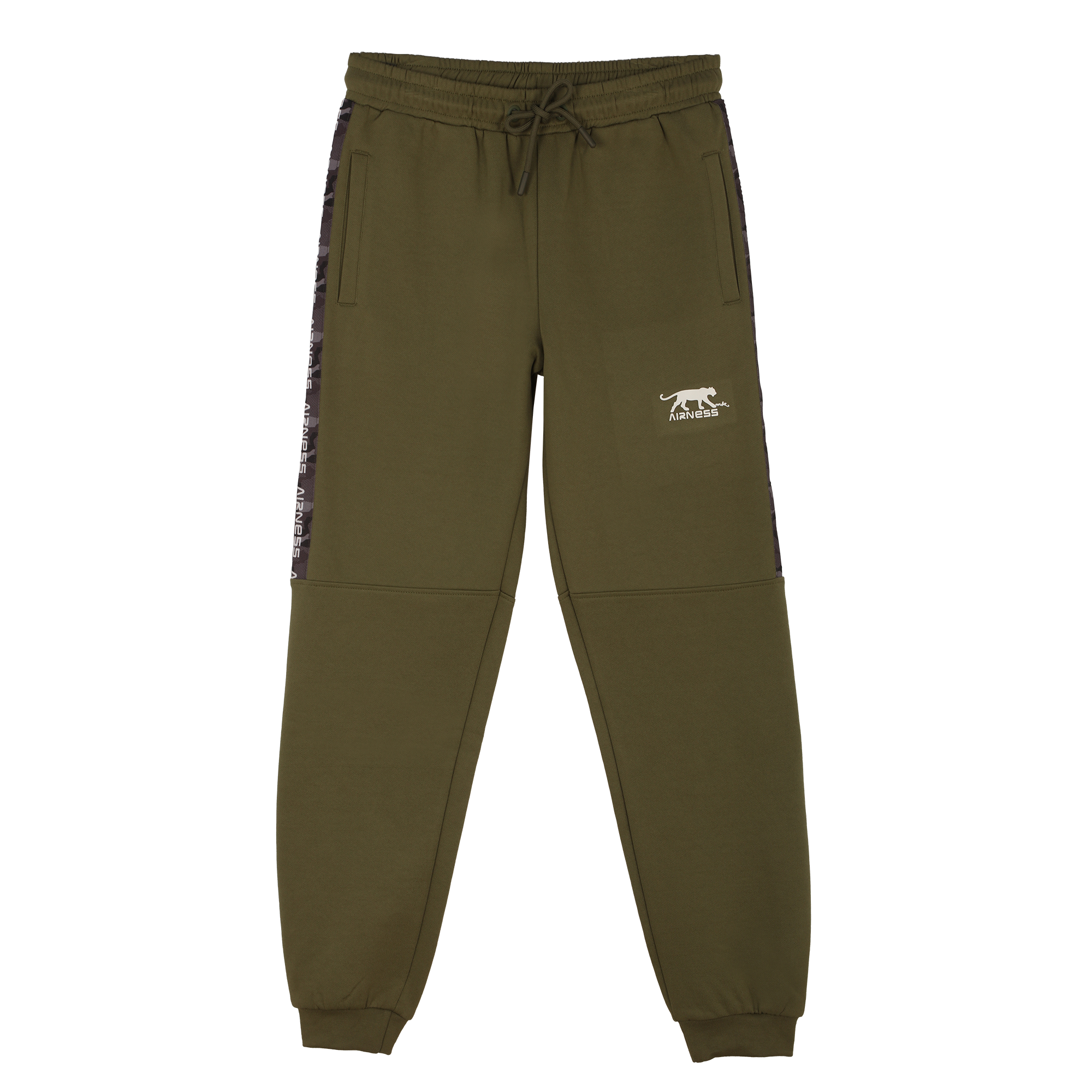 Ensemble sweat zippé + bas de jogging 8/14 ans - Kaki