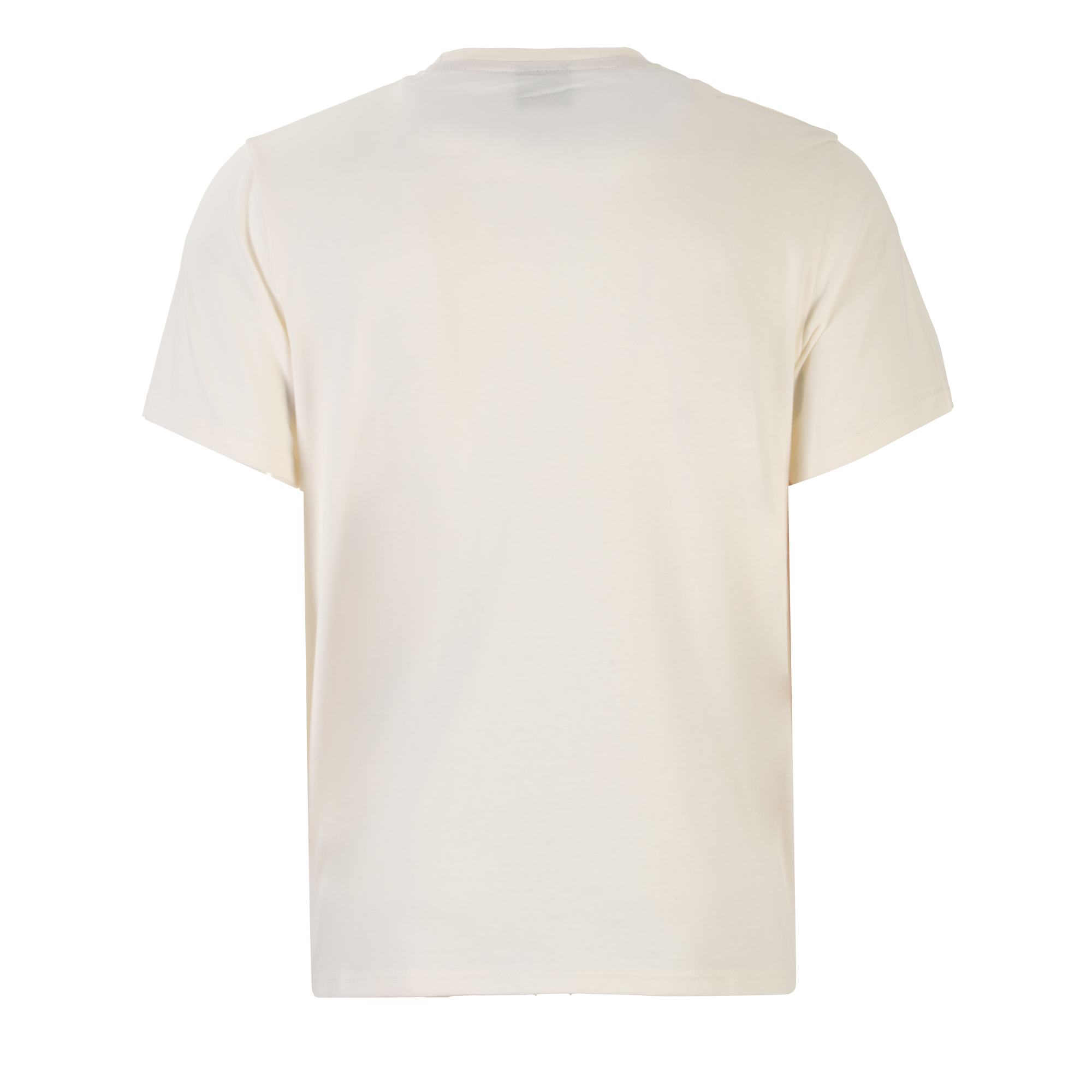 Tee-shirt bicolore manches courtes   - Beige