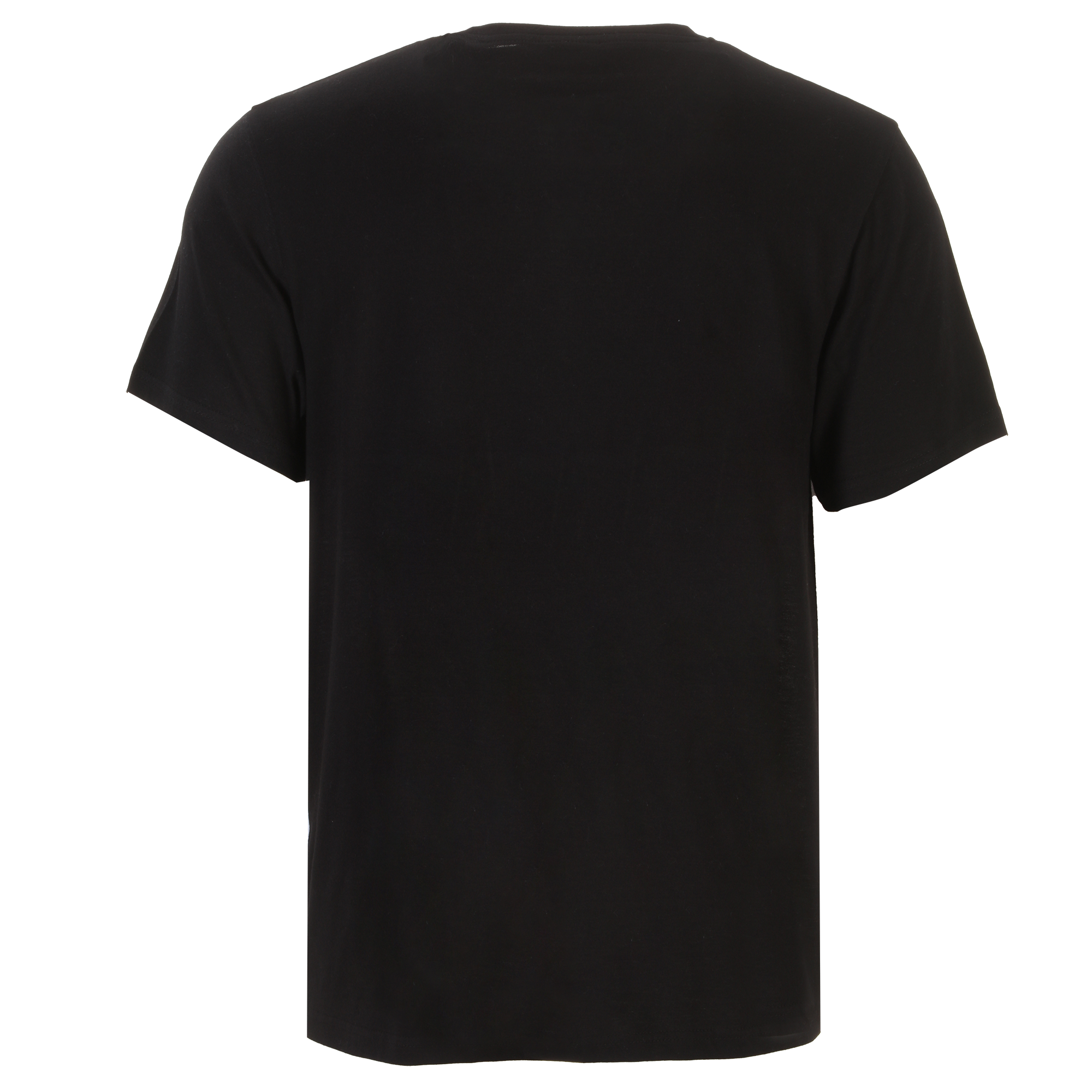 Tee-shirt bicolore manches courtes   - Noir