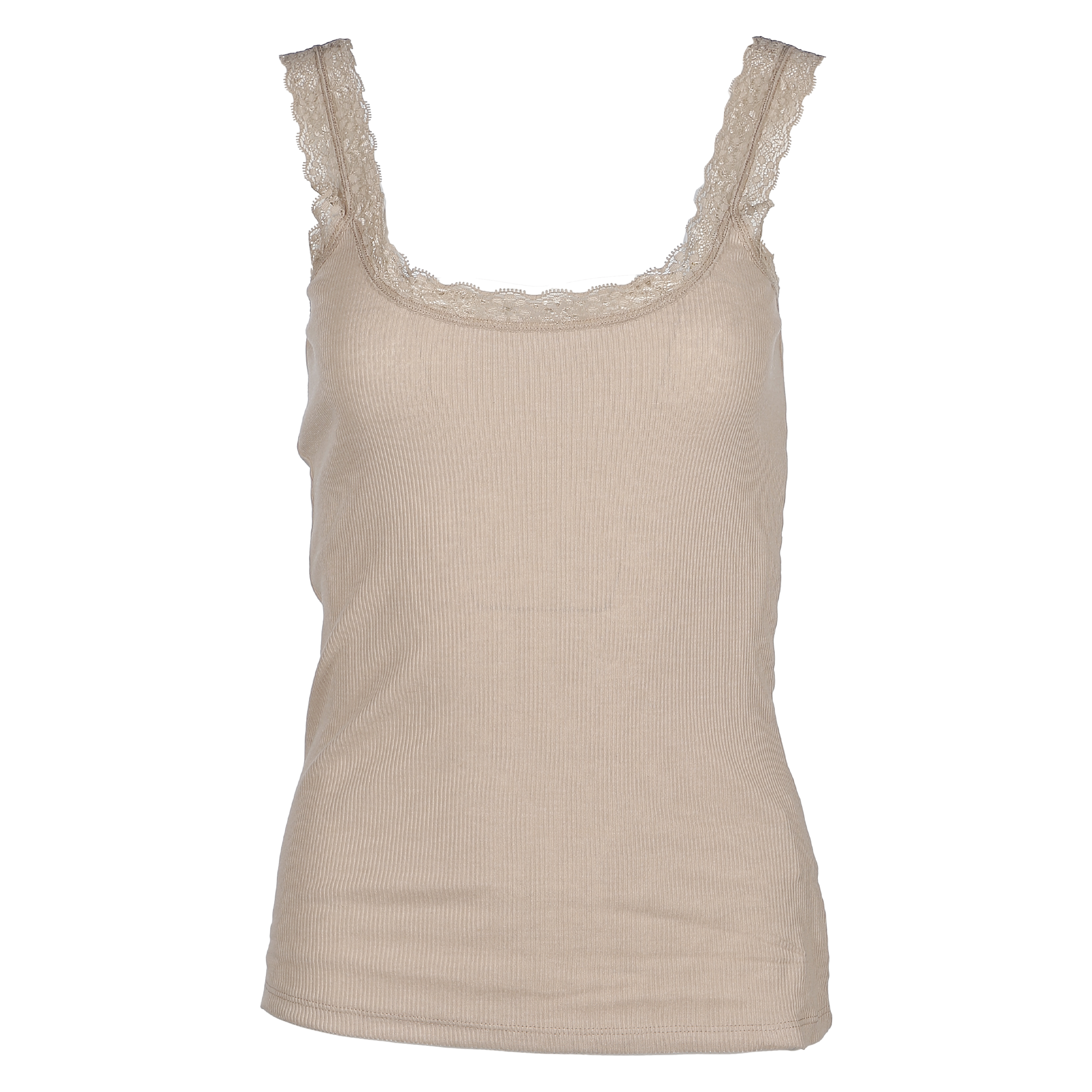 Débardeur à dentelle  - Blanc