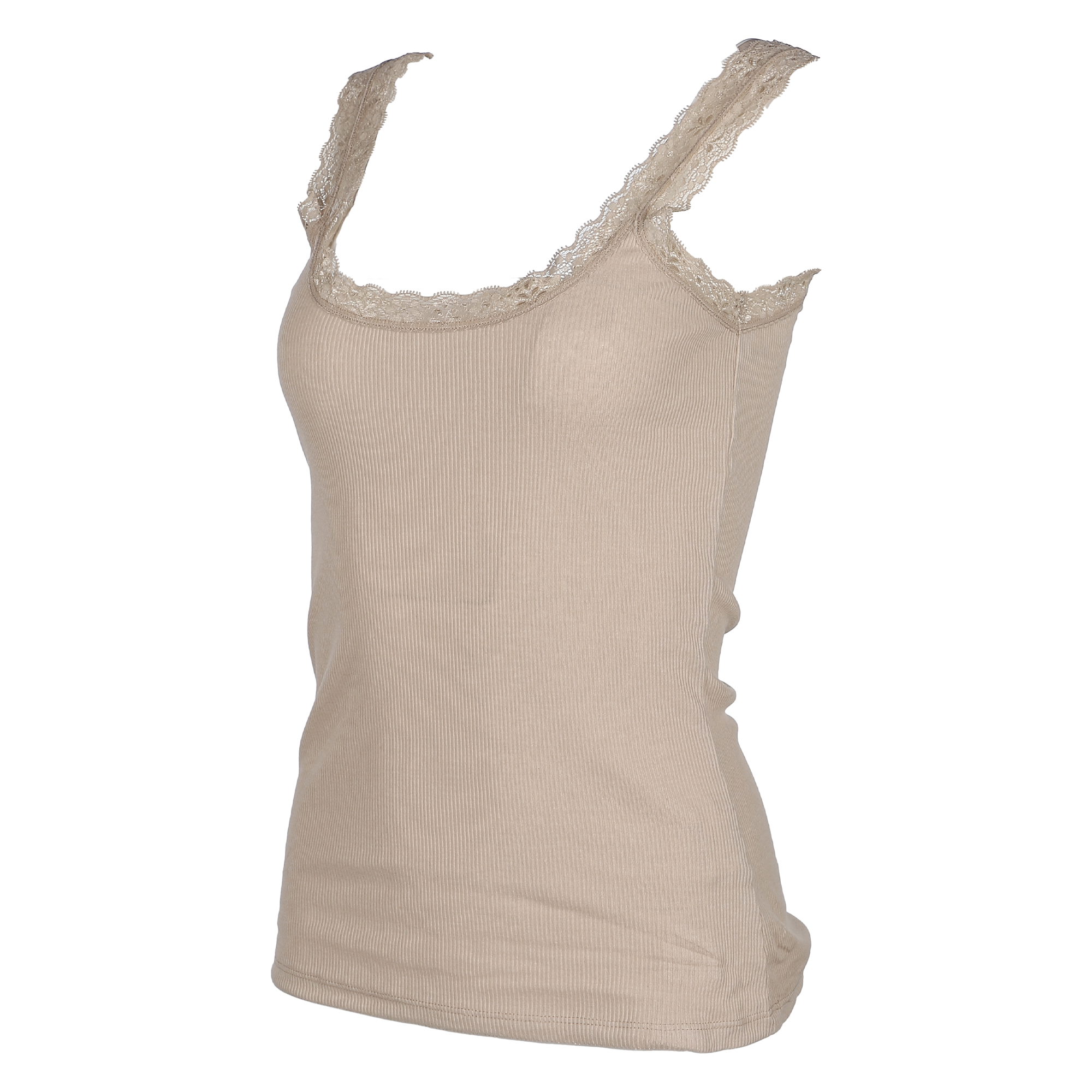 Débardeur à dentelle  - Beige