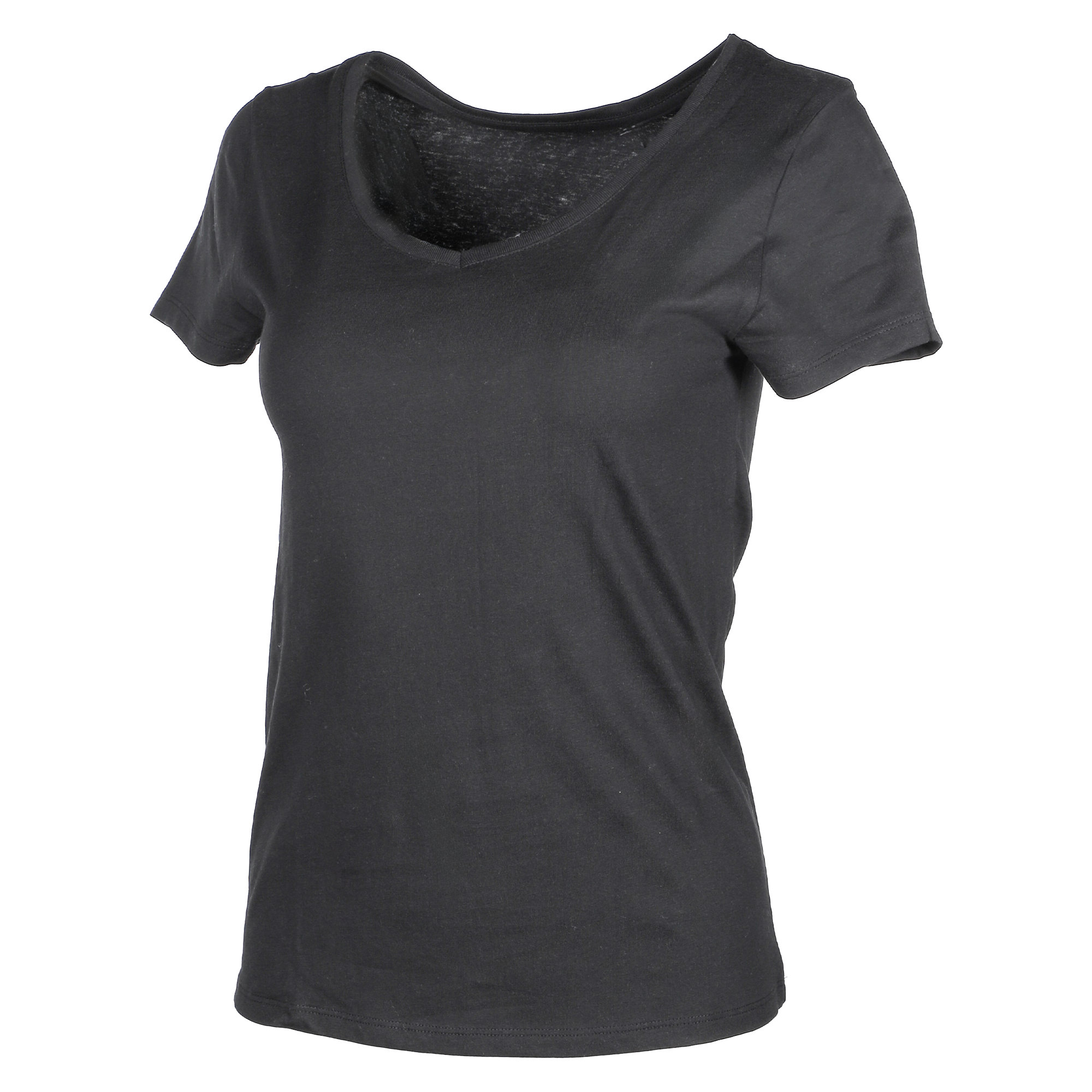 Tee-shirt manches courtes col V - Gris