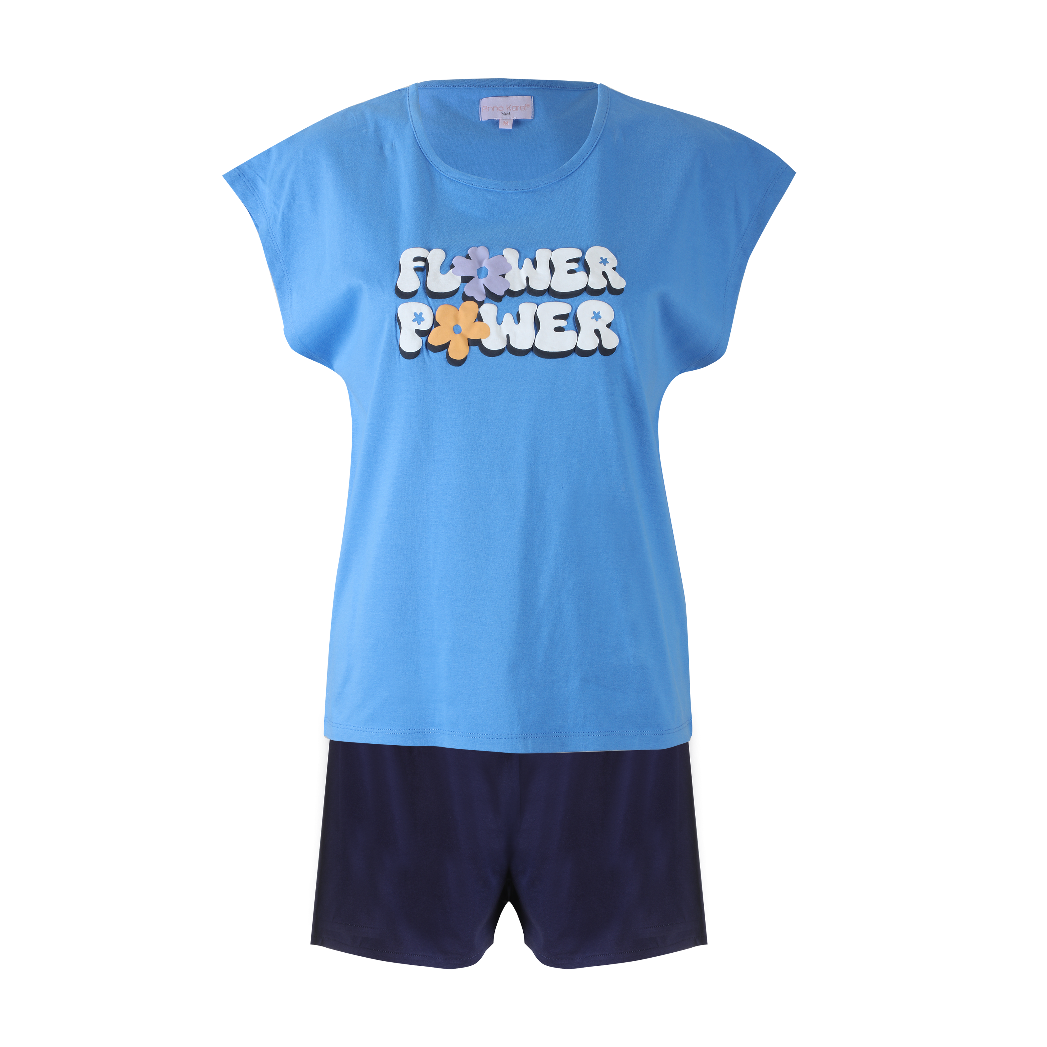 Pyjashort en jersey  - Blanc