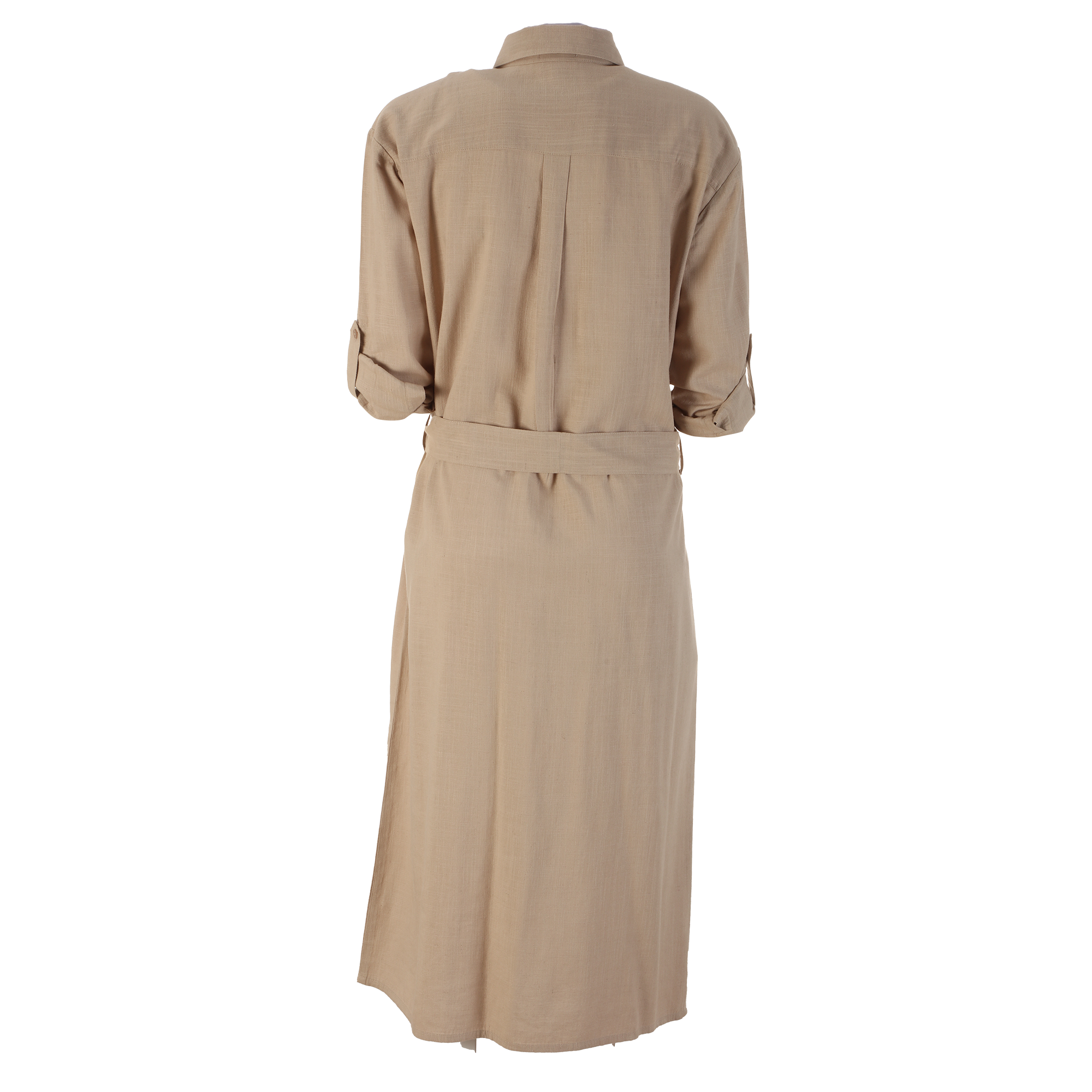 Robe chemise longue - Kaki