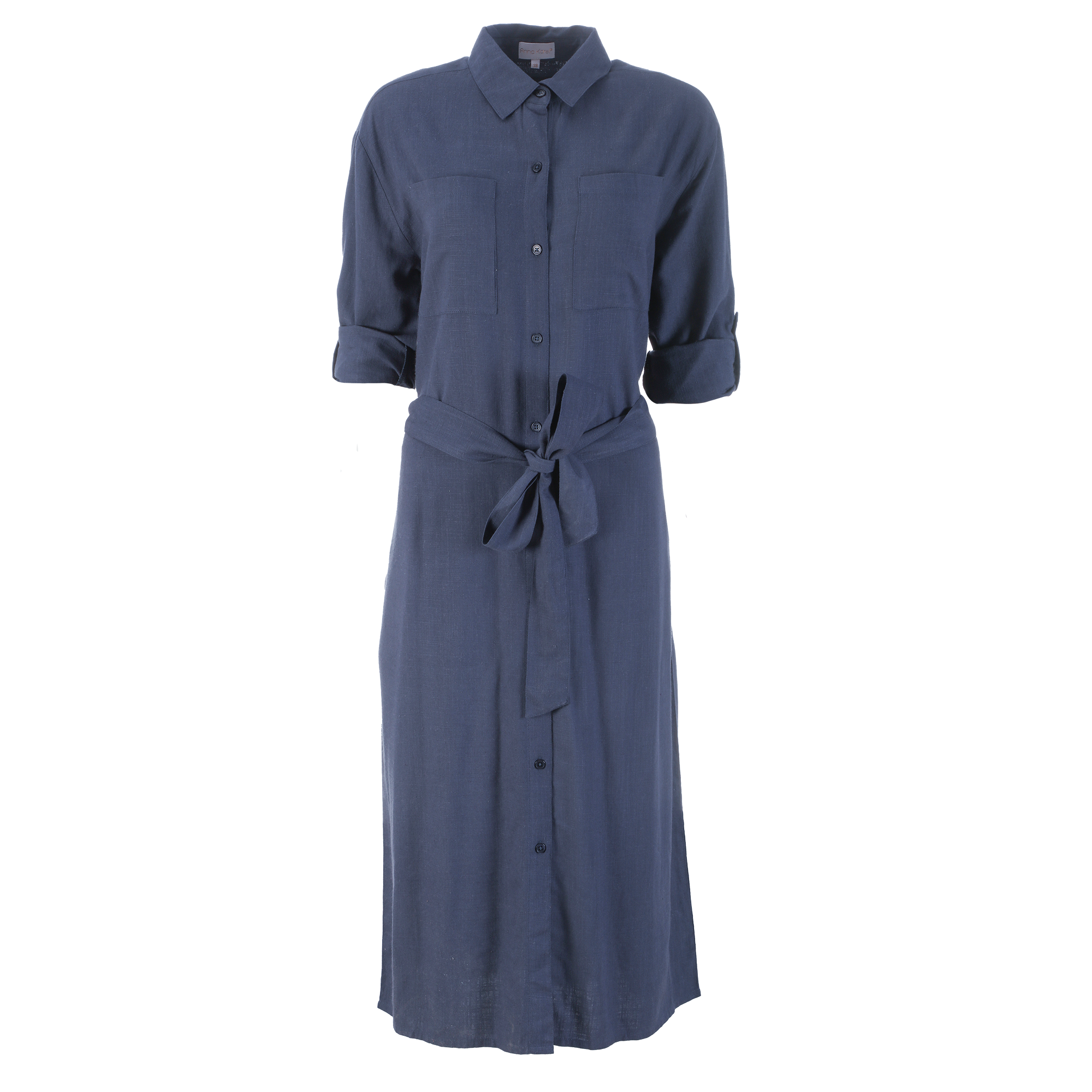 Robe chemise longue - Gris