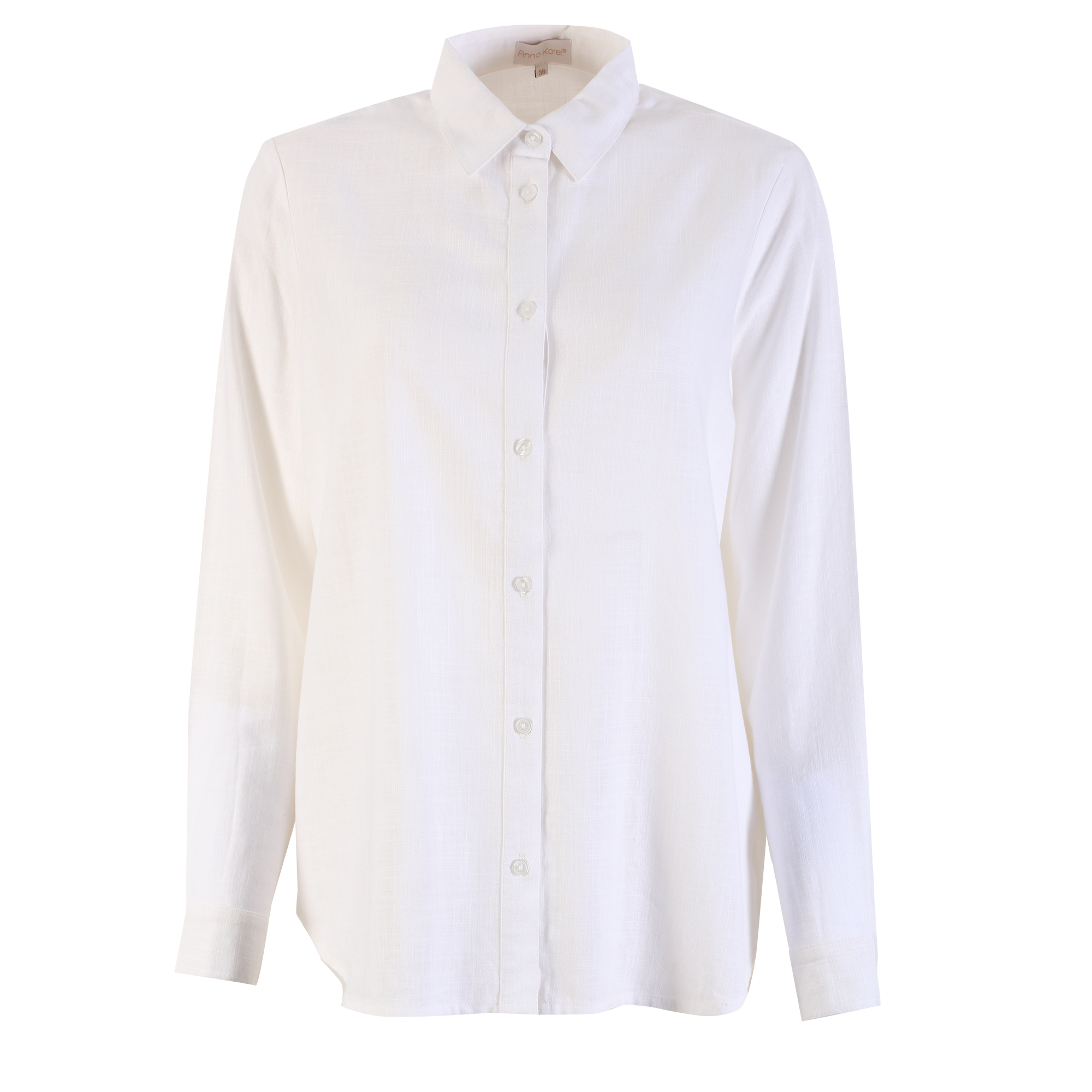 Chemise en lin mélangé  - Noir