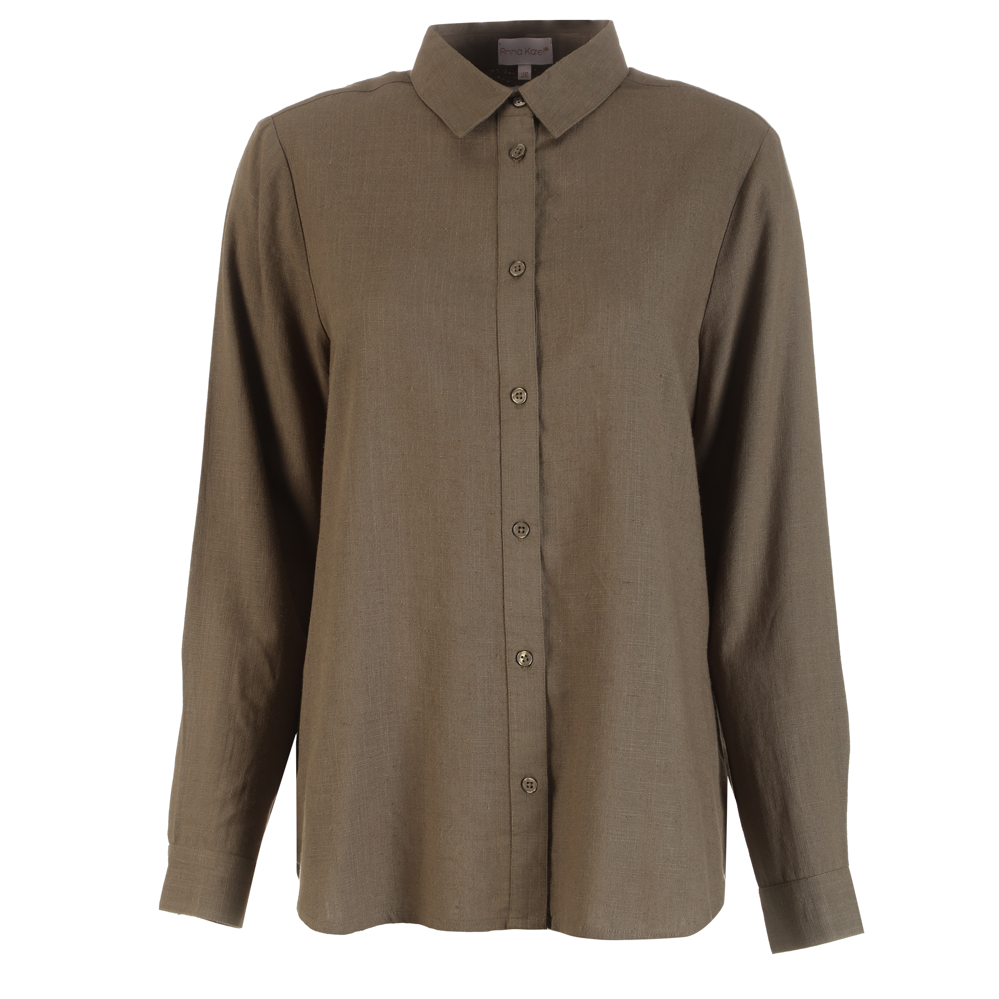 Chemise en lin mélangé  - Blanc