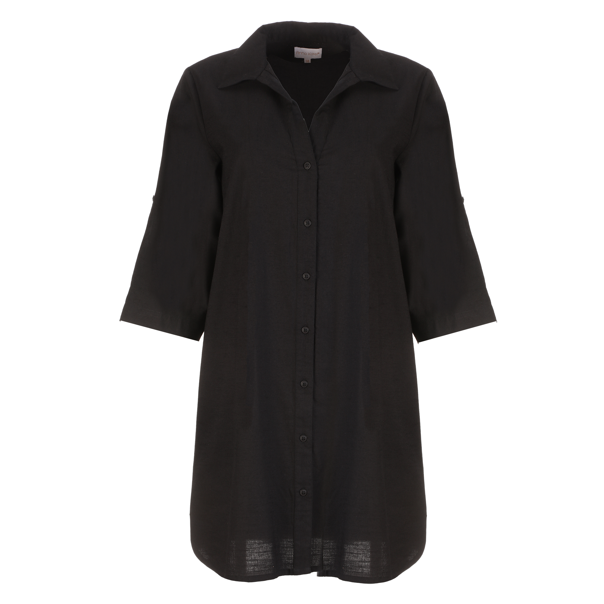 Robe chemise longue  - Kaki