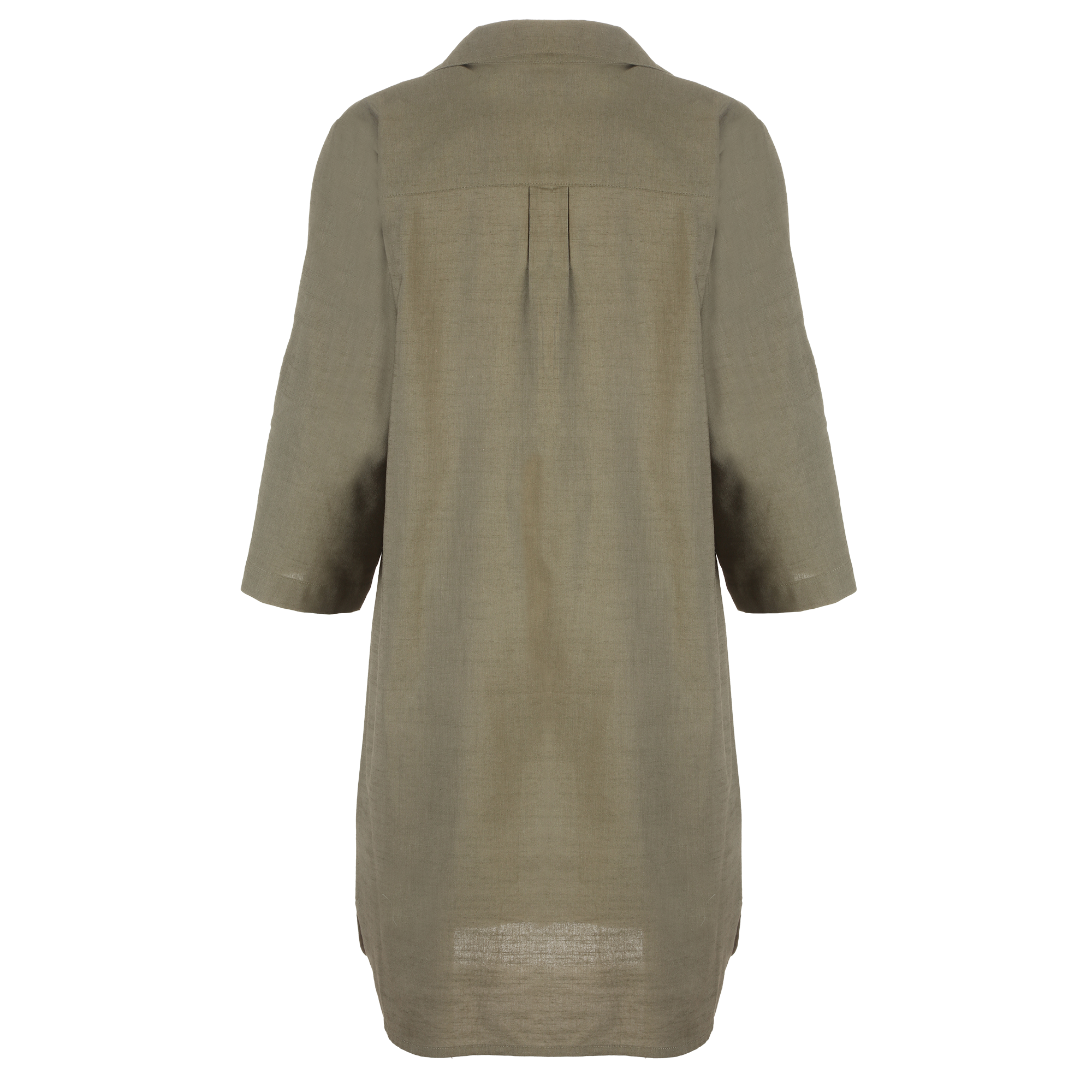 Robe chemise longue  - Kaki