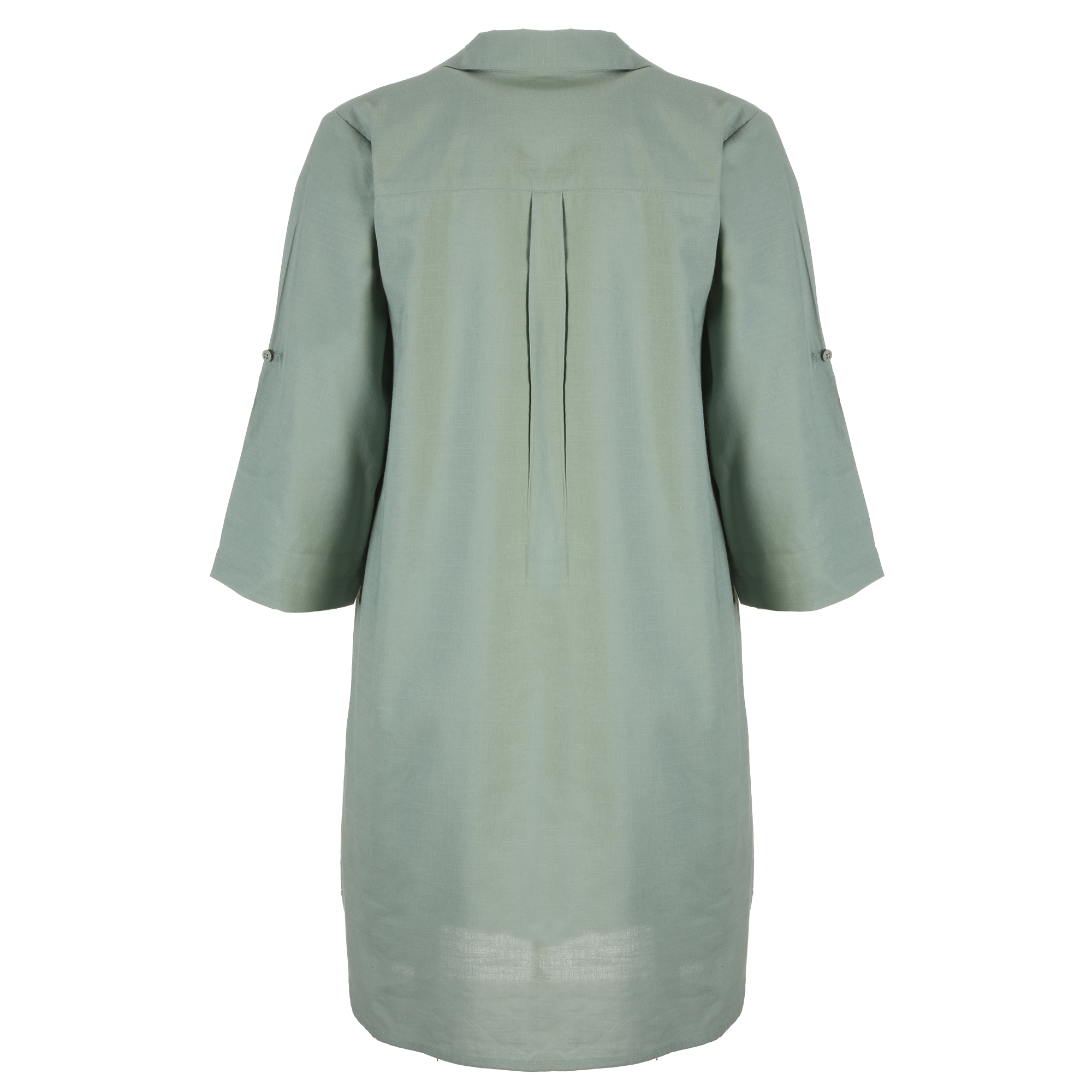 Robe chemise longue  - Beige