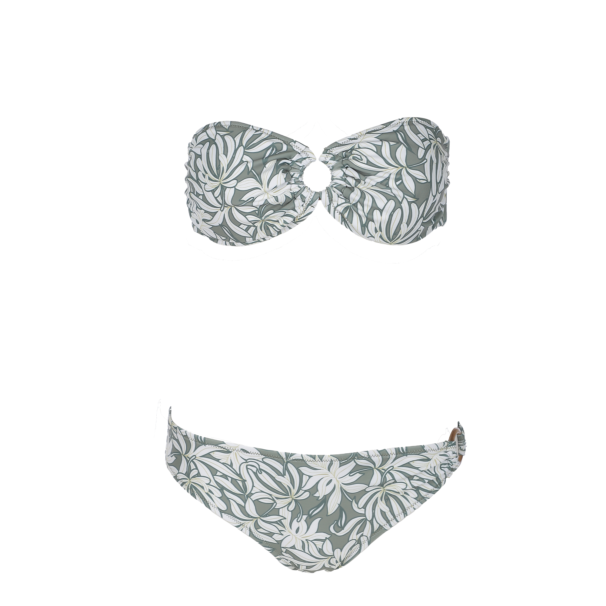 Maillot de bain 2 pièces bandeau  - Vert