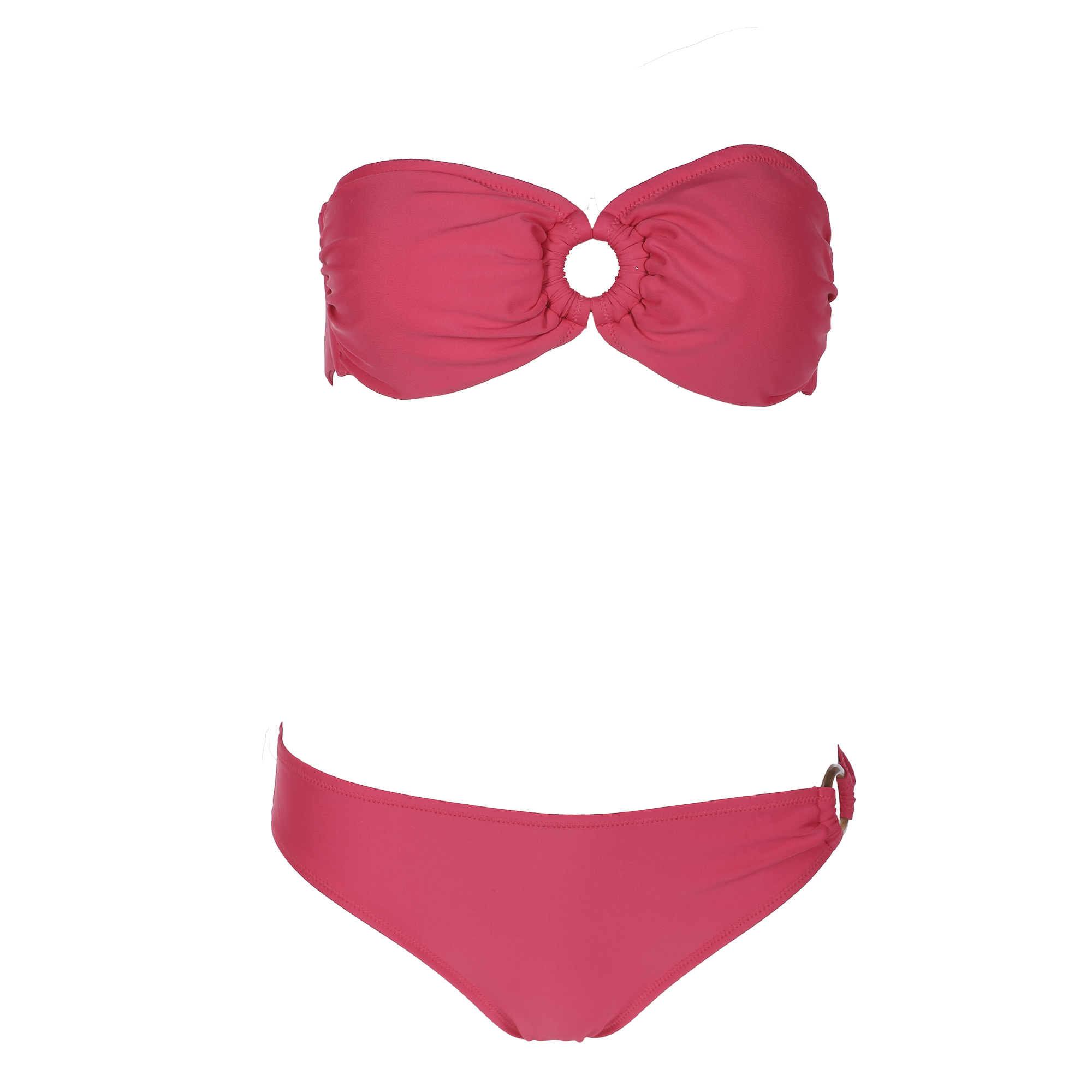 Maillot de bain 2 pièces bandeau  - Rouge