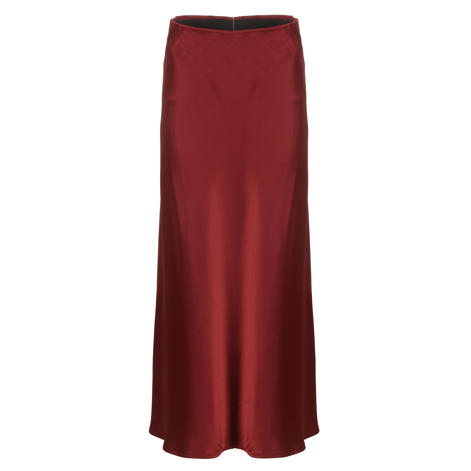Jupe en satin  - Rouge