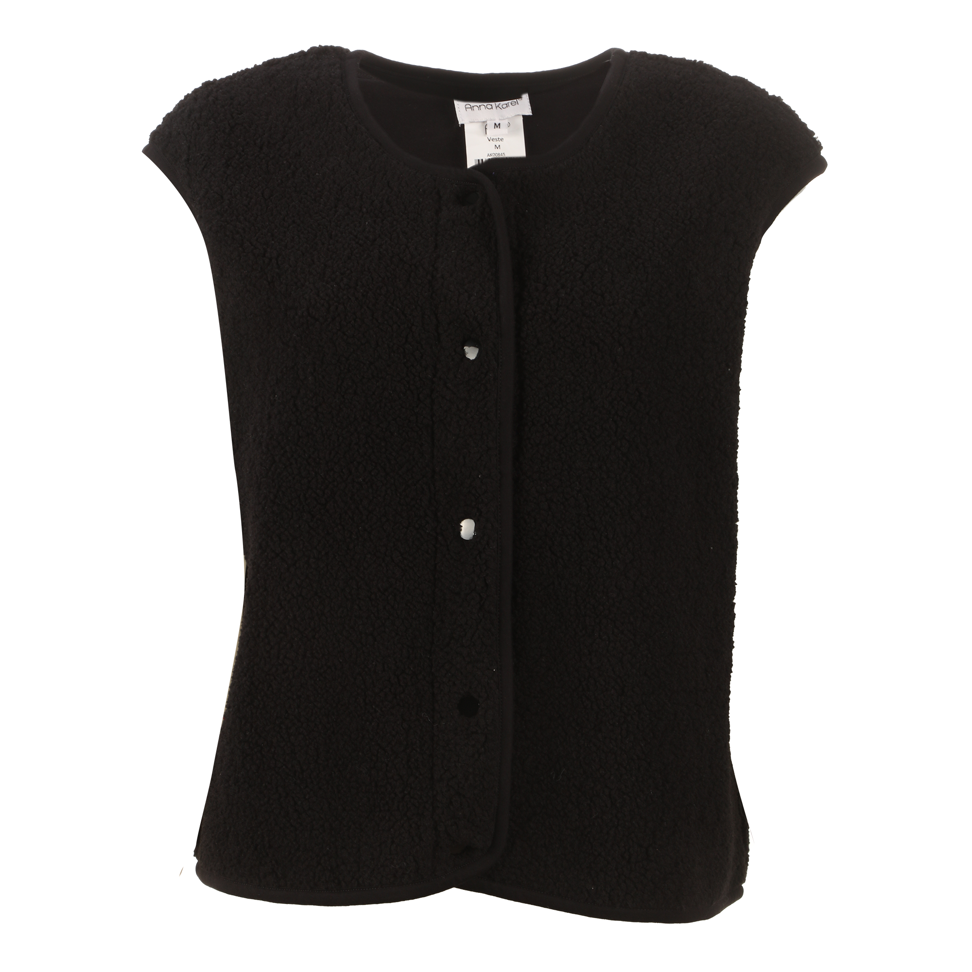 Veste sans manches réversible  - Noir