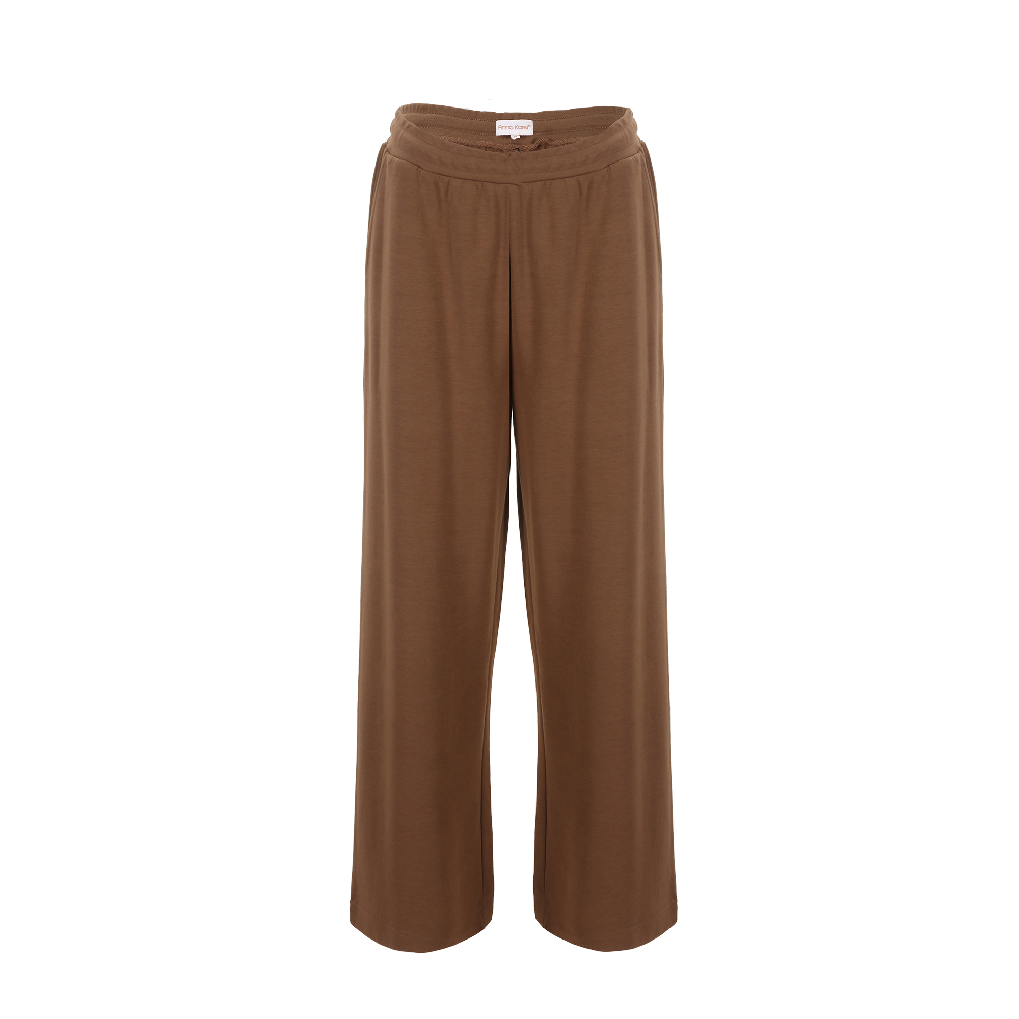 Pantalon large en maille  - Kaki