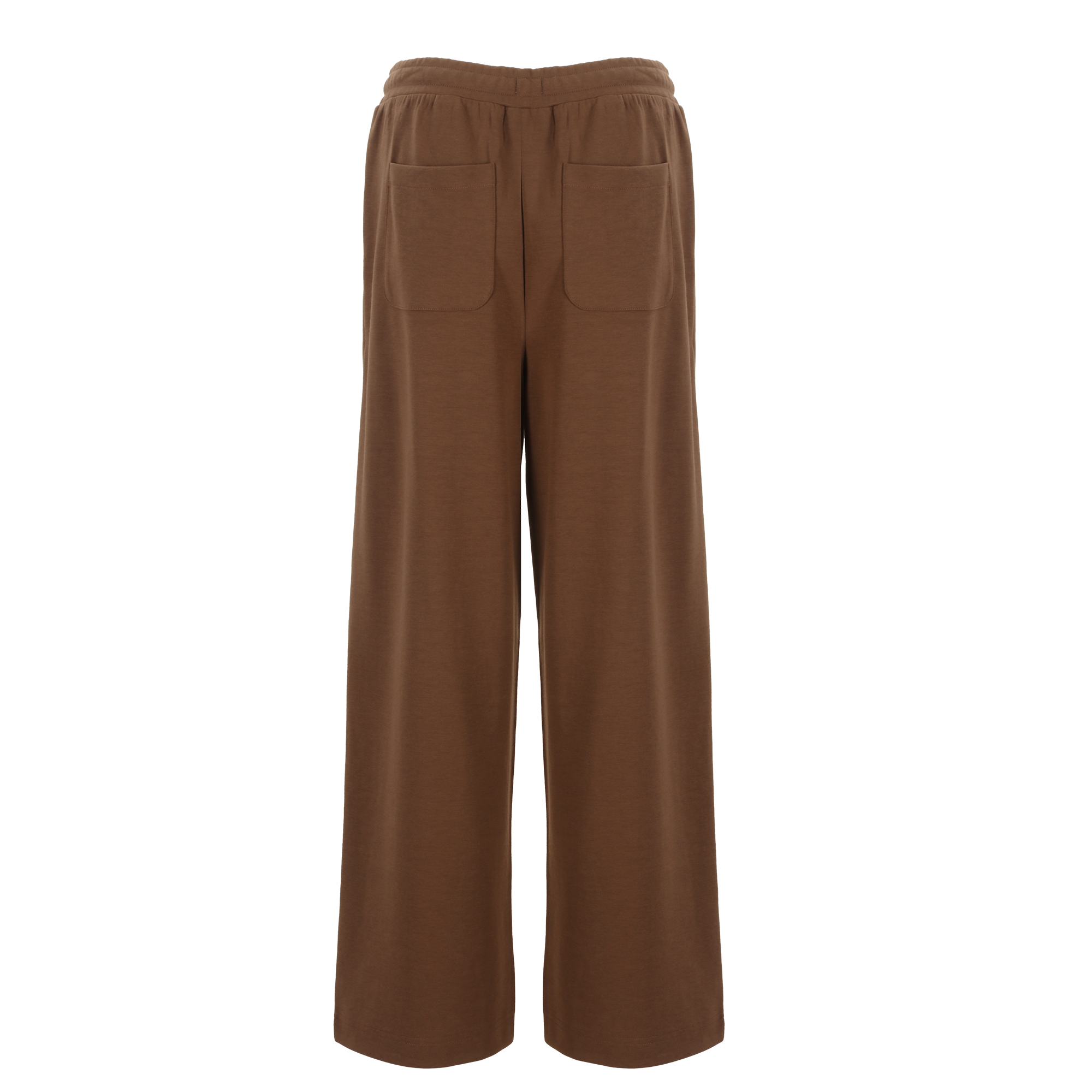 Pantalon large en maille  - Kaki