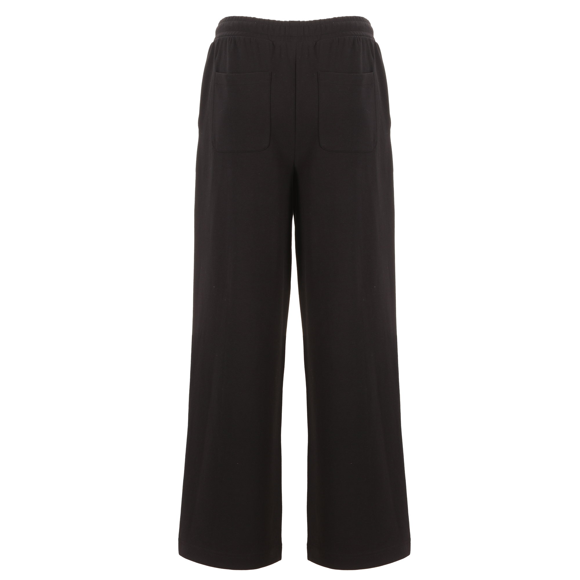 Pantalon large en maille  - Noir