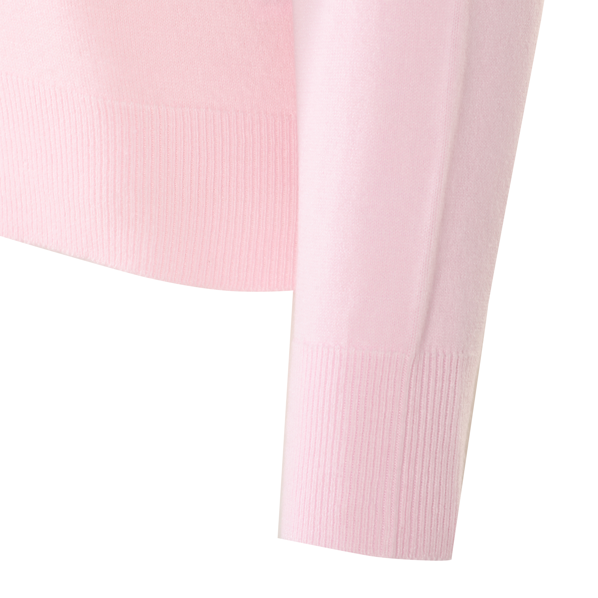 Pull col rond touché cachemire - Rose