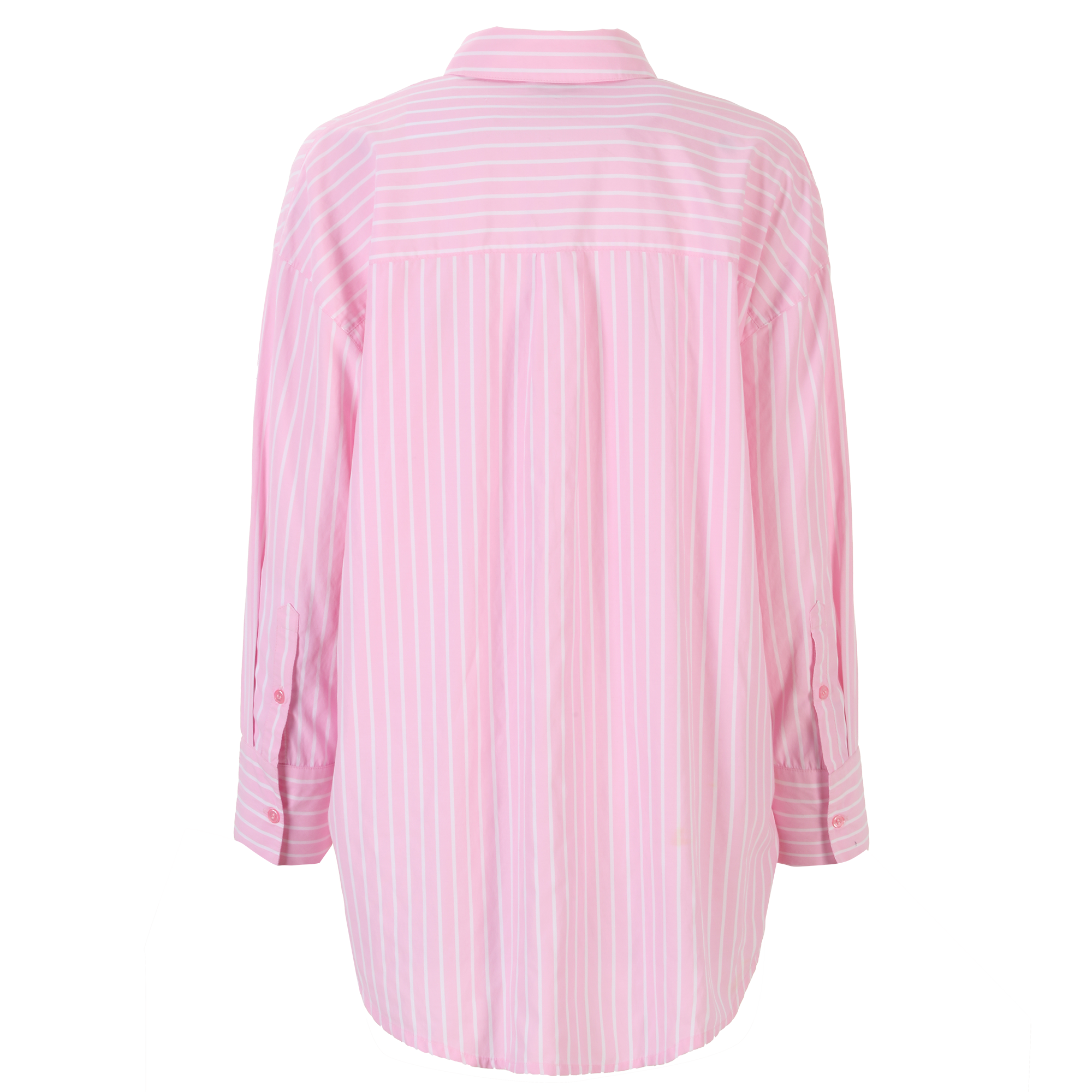 Chemise rayé en popeline - Rose