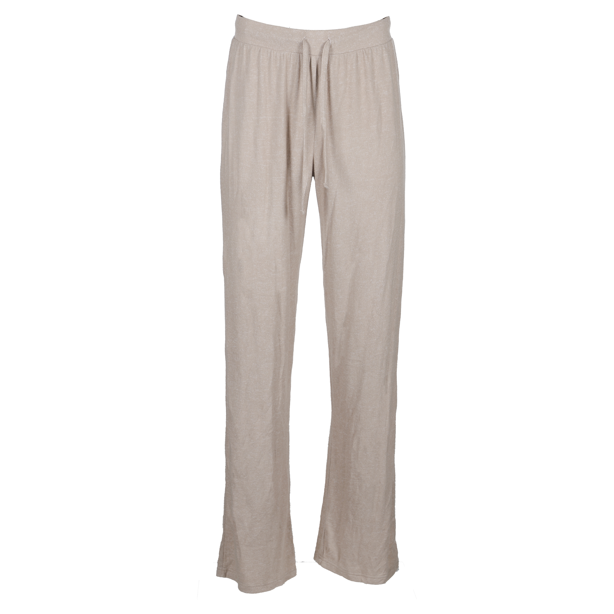 Ensemble haut avec capuche et bas évasé  - Beige