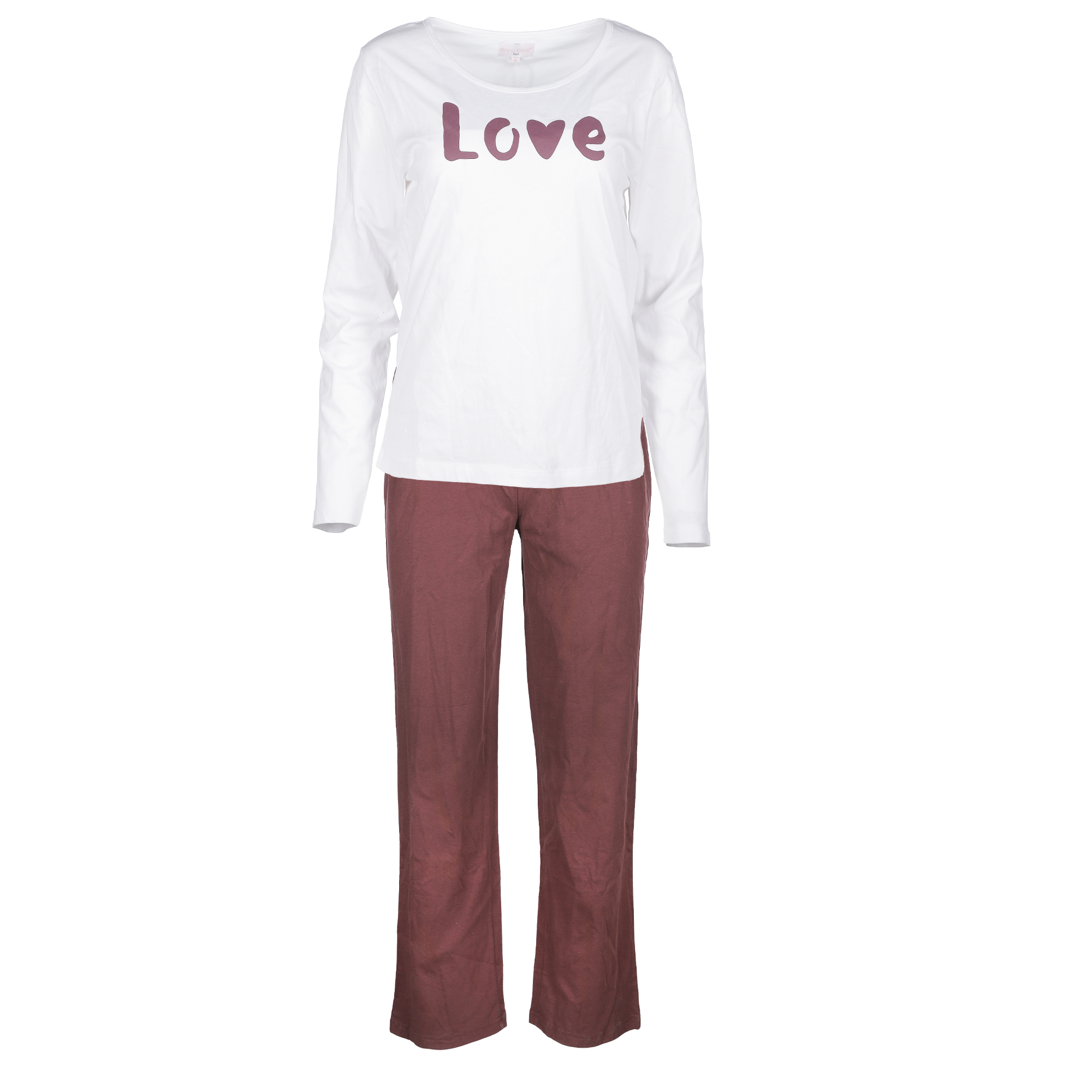 Ensemble Pyjama long jersey  - Blanc