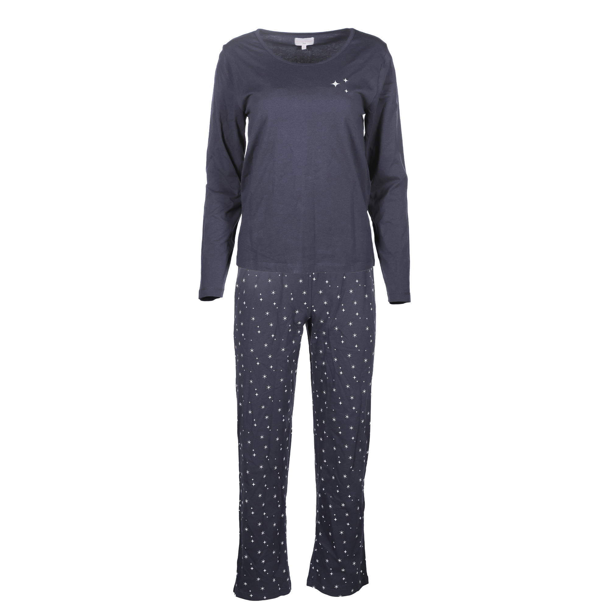 Ensemble Pyjama long jersey  - Bleu foncé
