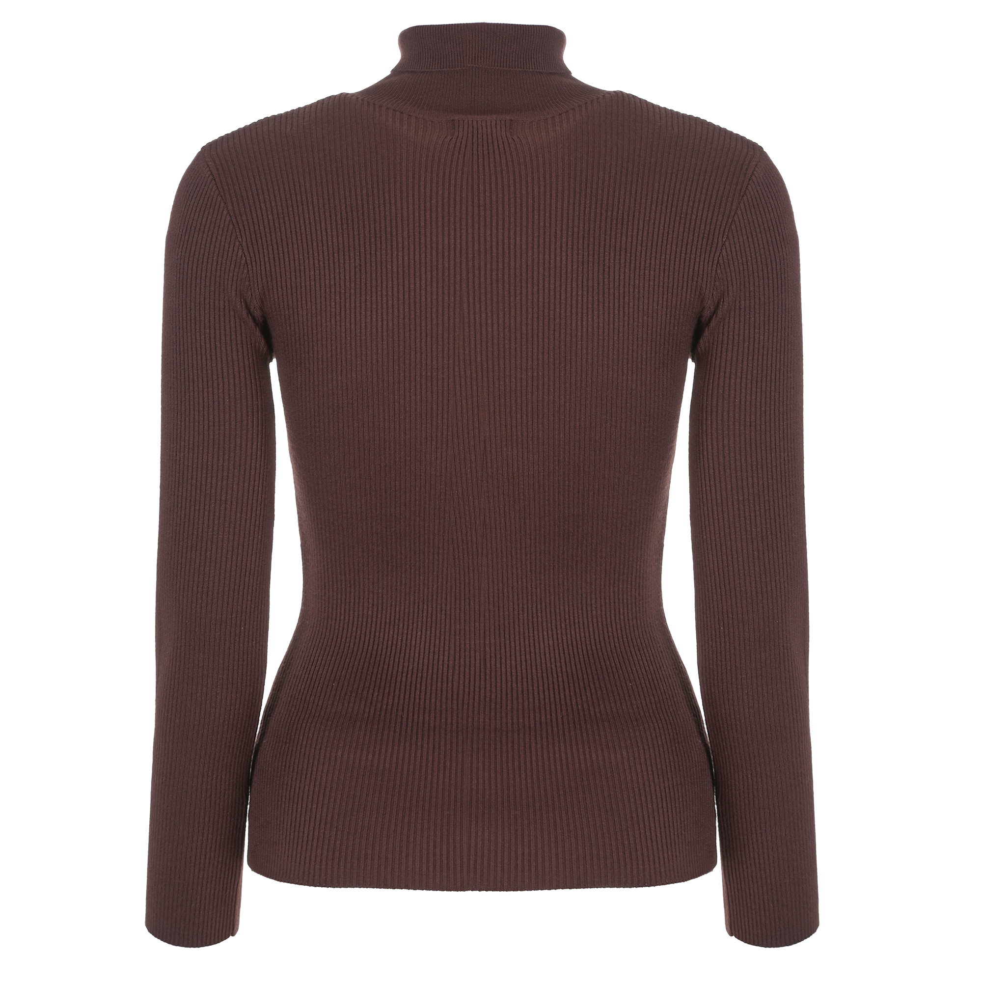 Tee-shirt manches longues col montant - Rouge