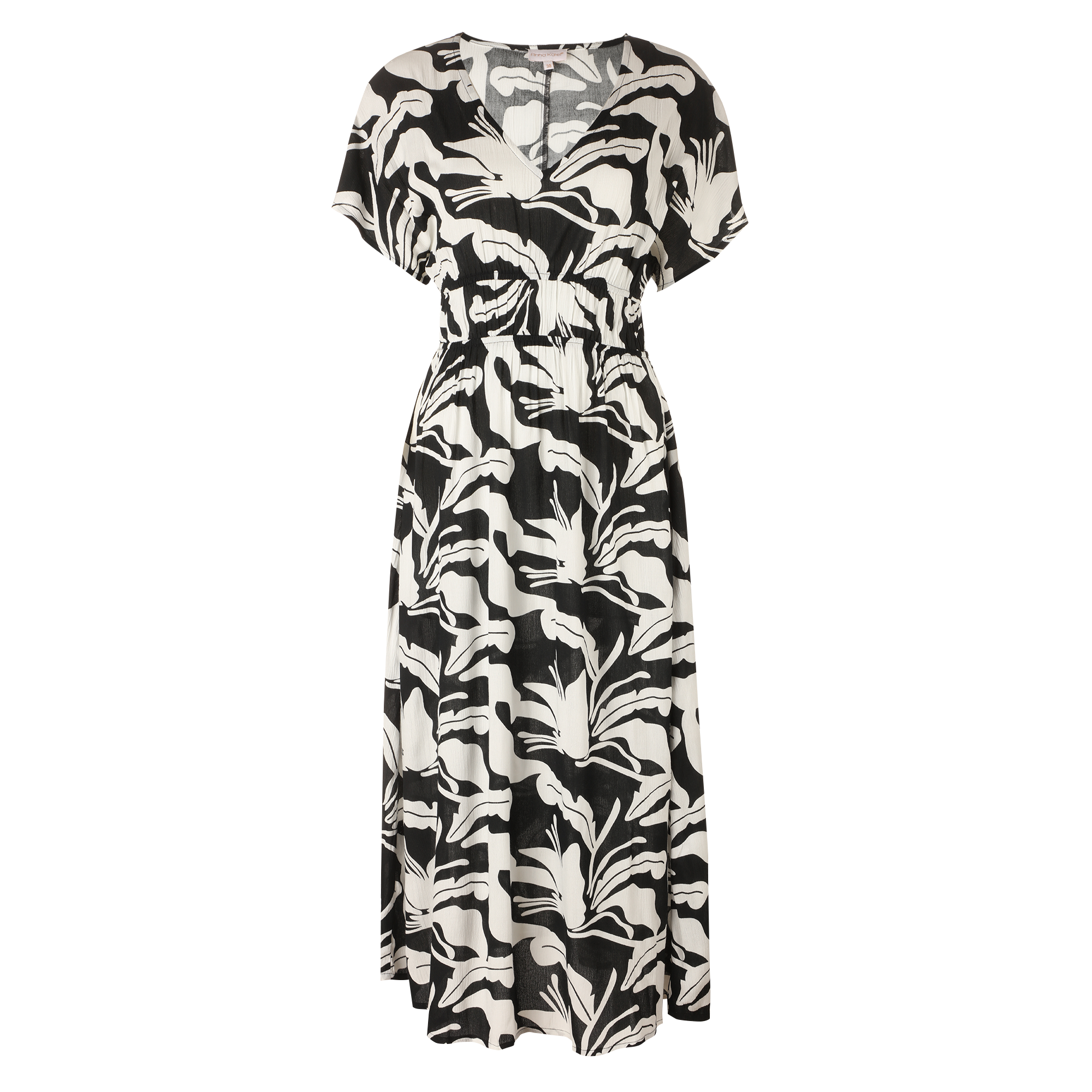Robe longue imprimée - Noir