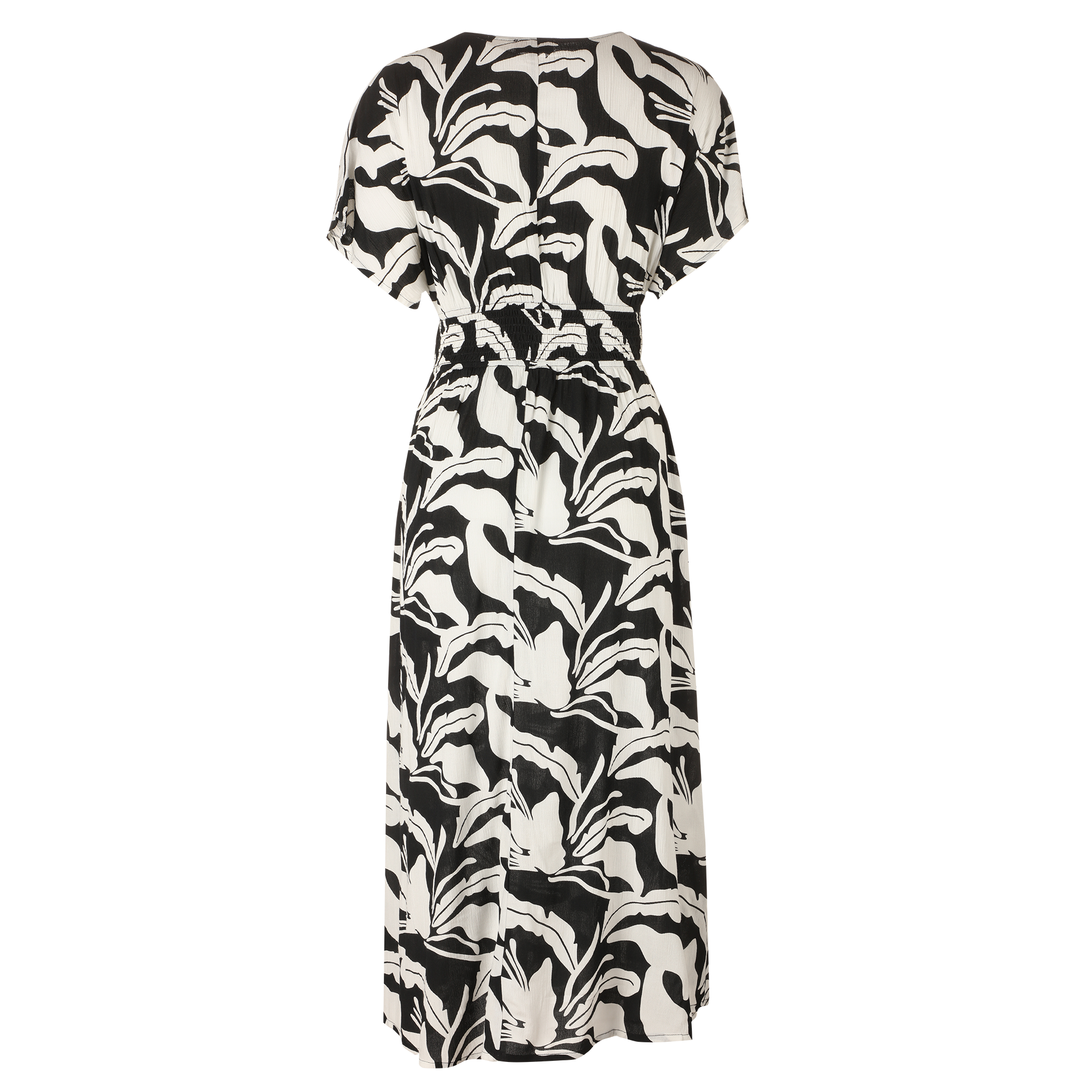 Robe longue imprimée - Noir