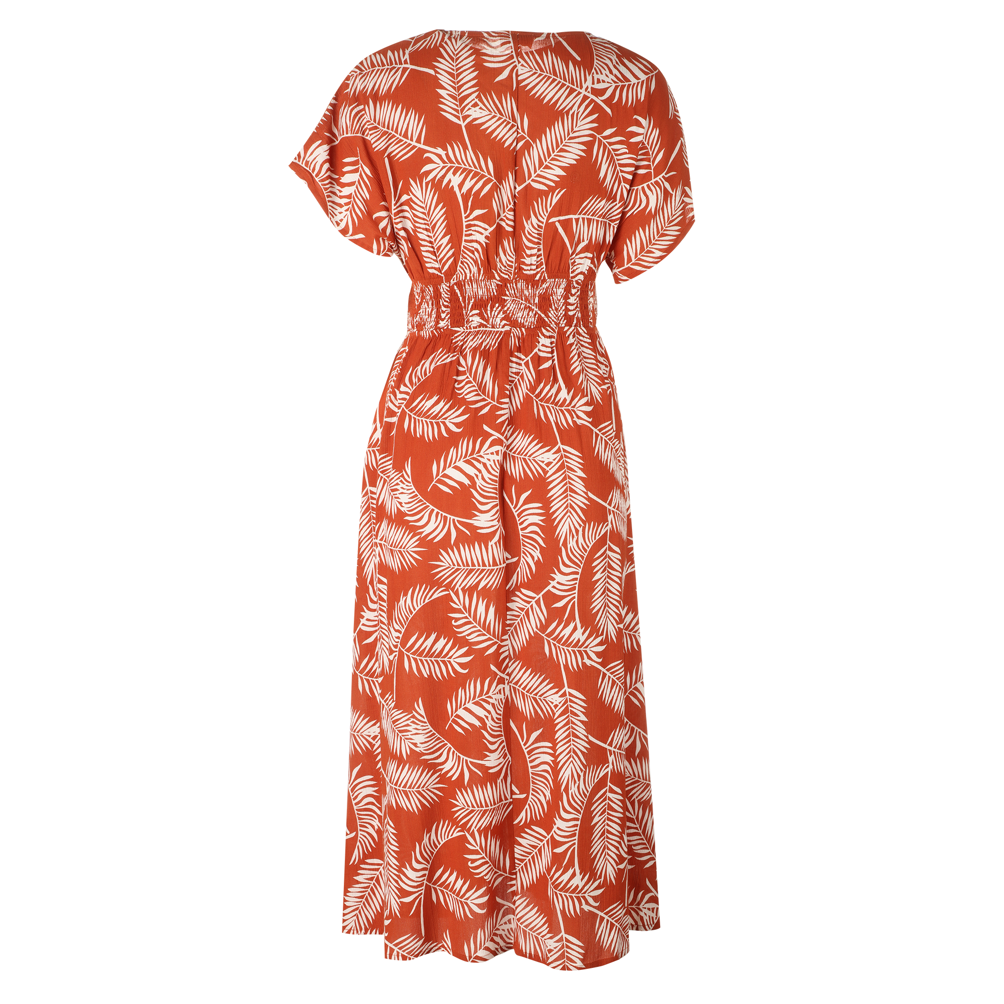 Robe longue imprimée - Rouge