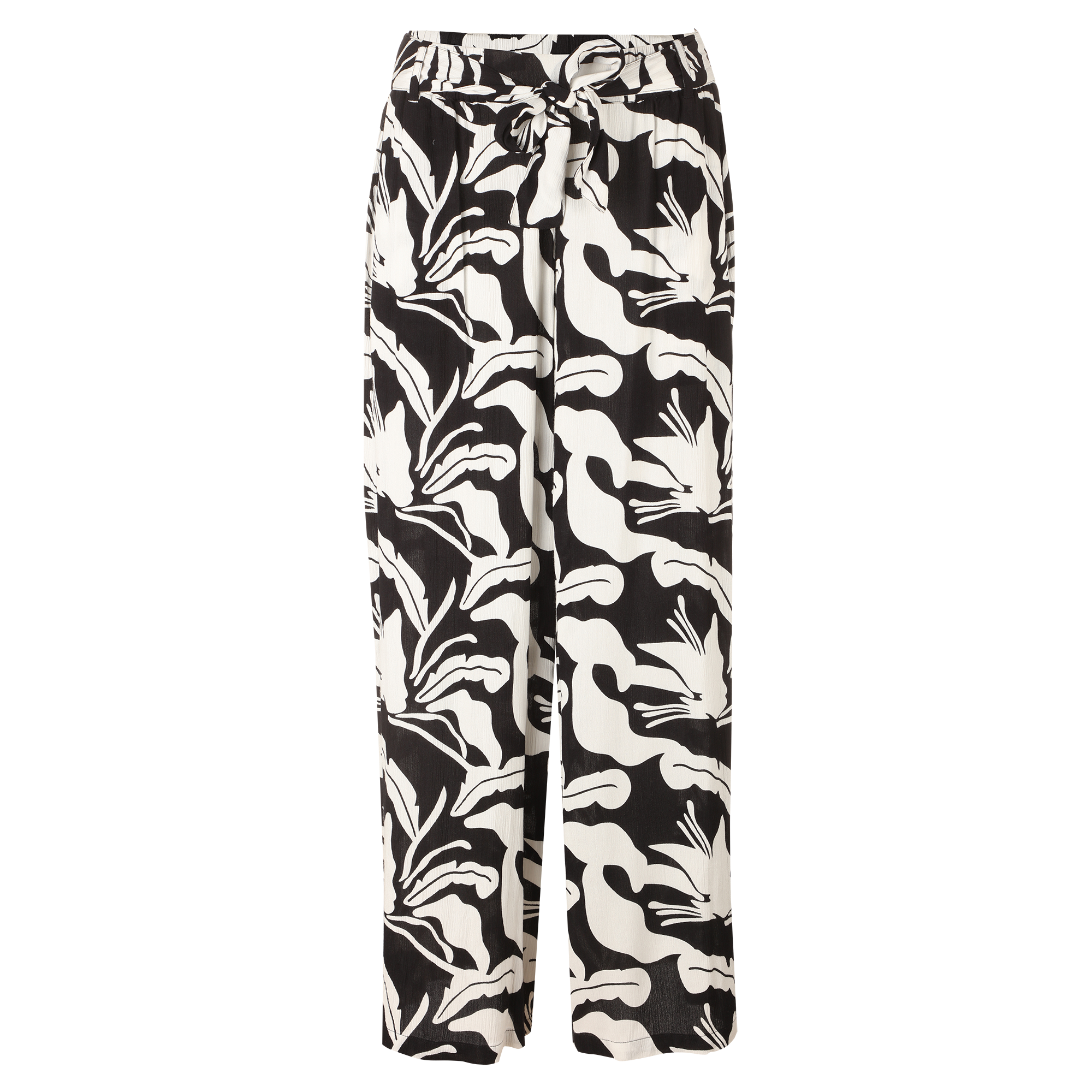 Pantalon large imprimé - Noir
