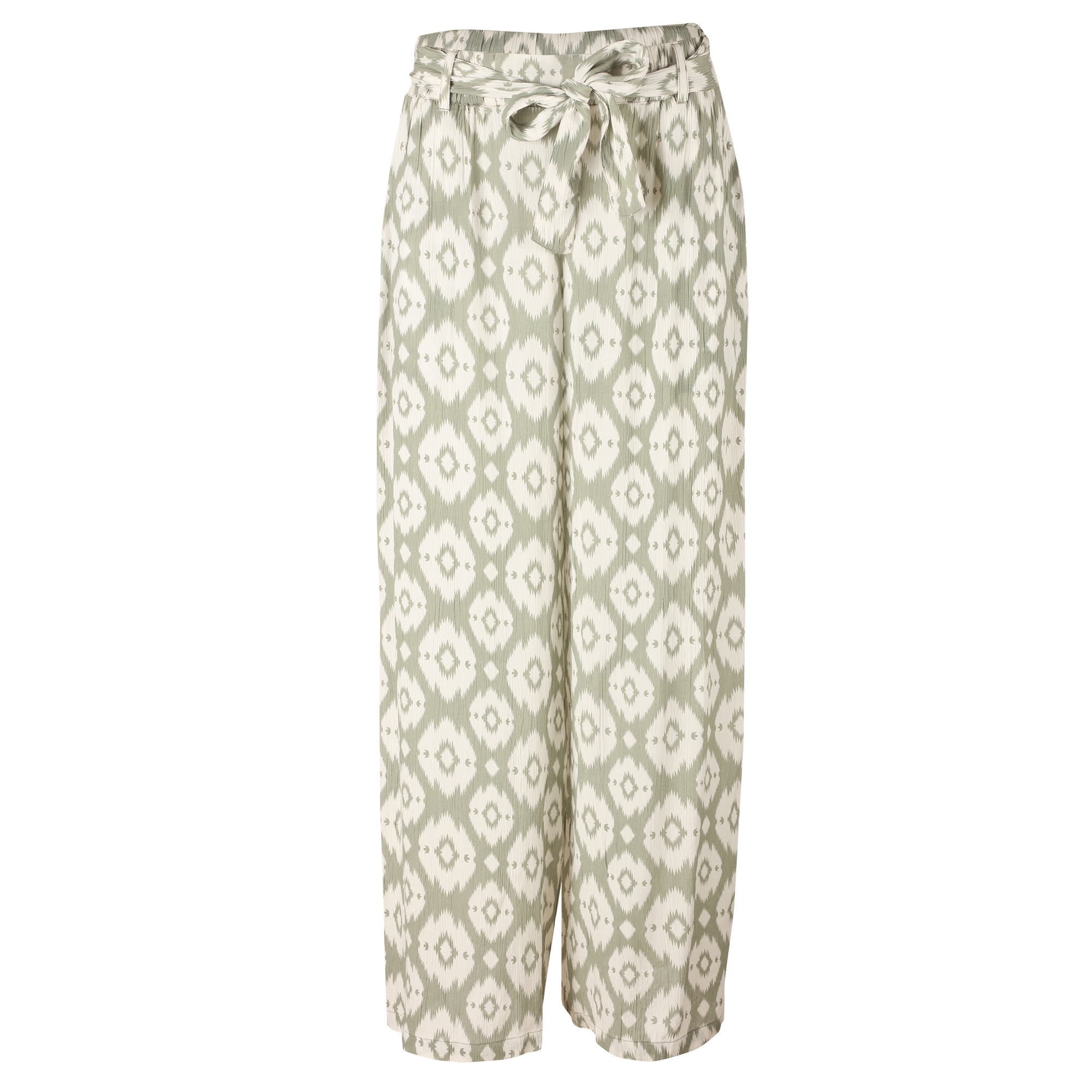 Pantalon large imprimé - Vert