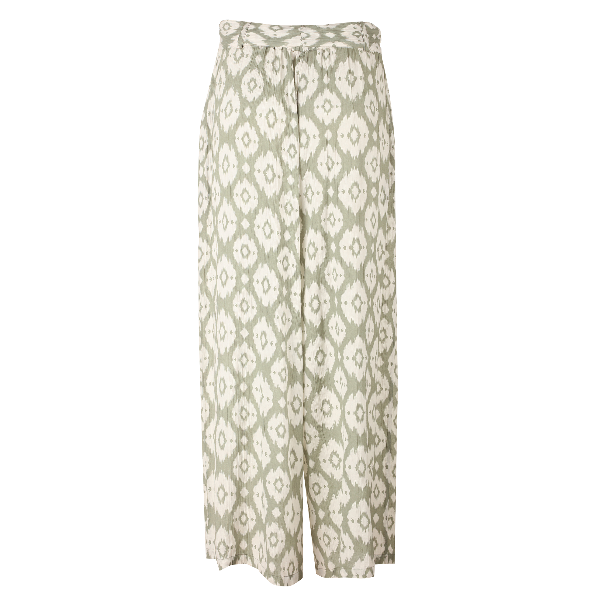 Pantalon large imprimé - Vert