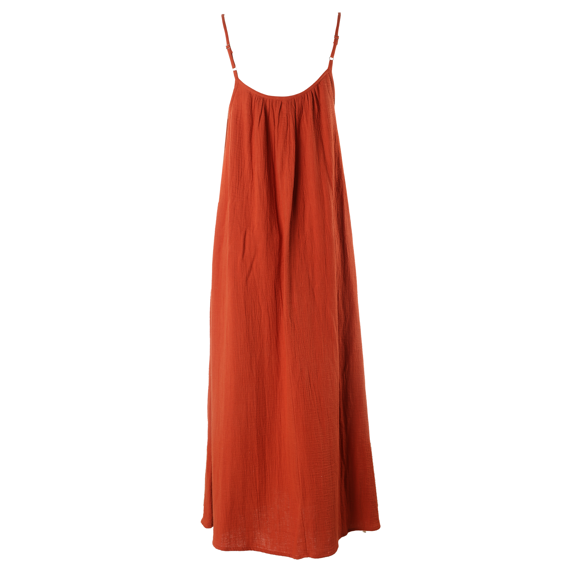 Robe en gaze de coton - Rouge