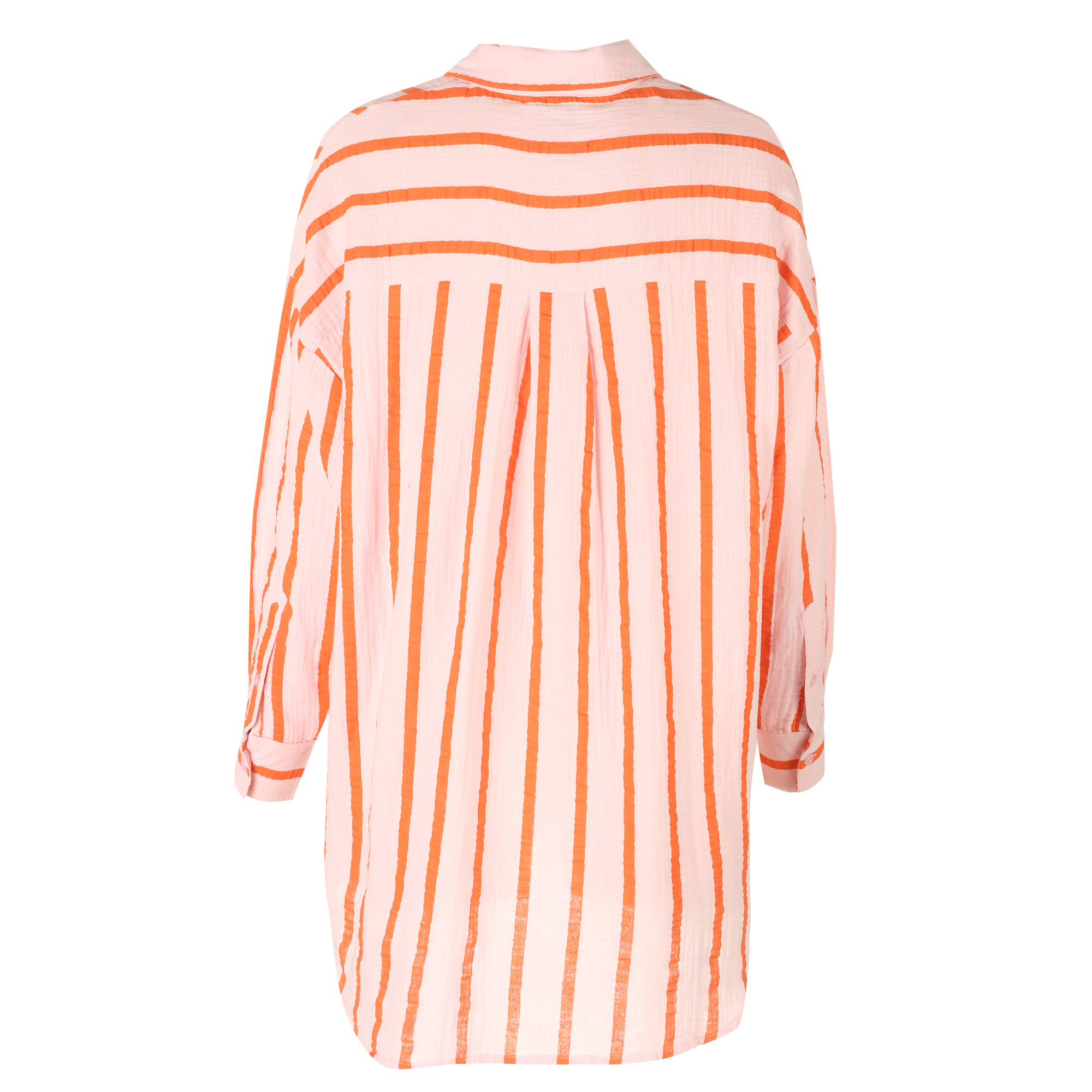 Chemise oversize en gaze de coton - Rose