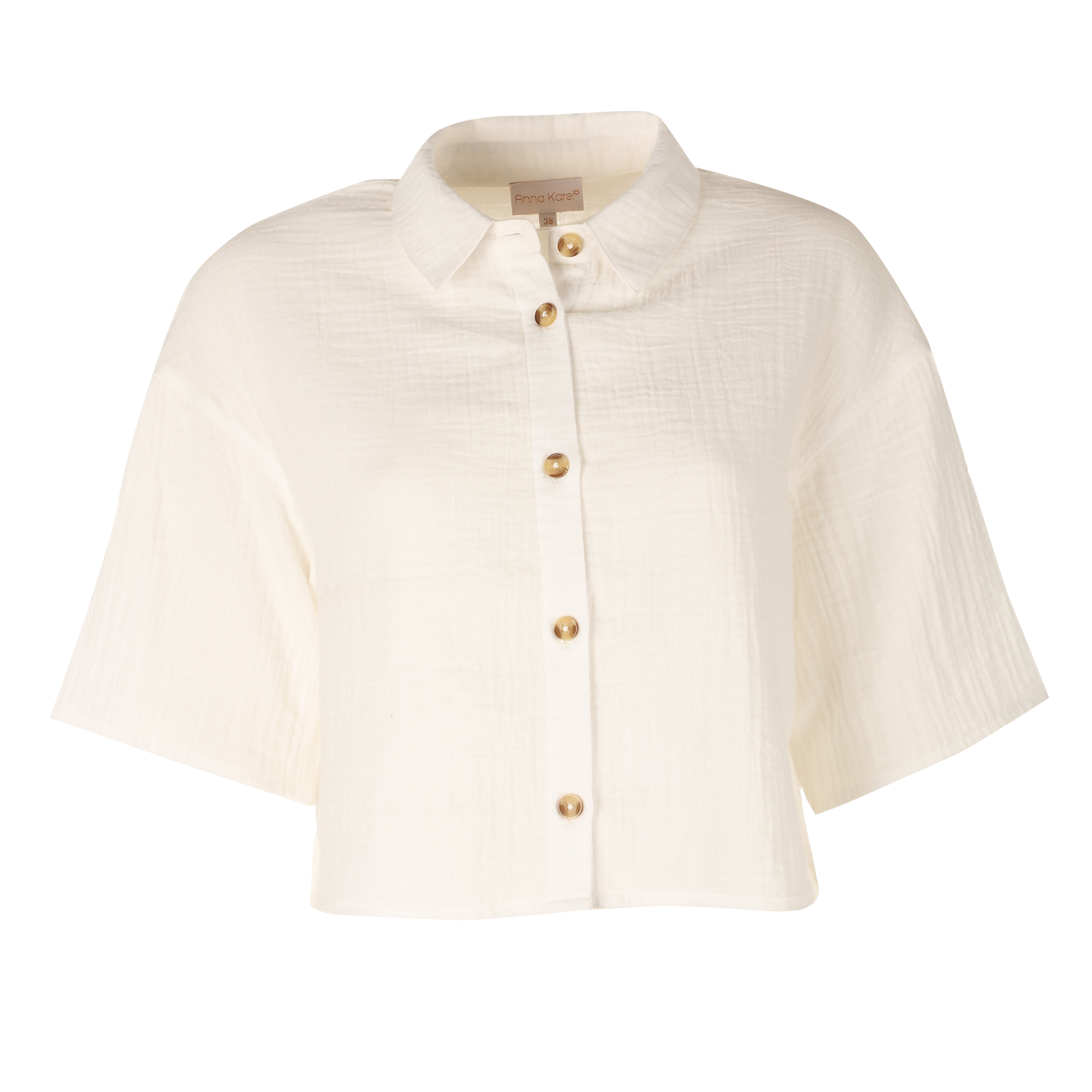 Chemise en gaze de coton - Beige