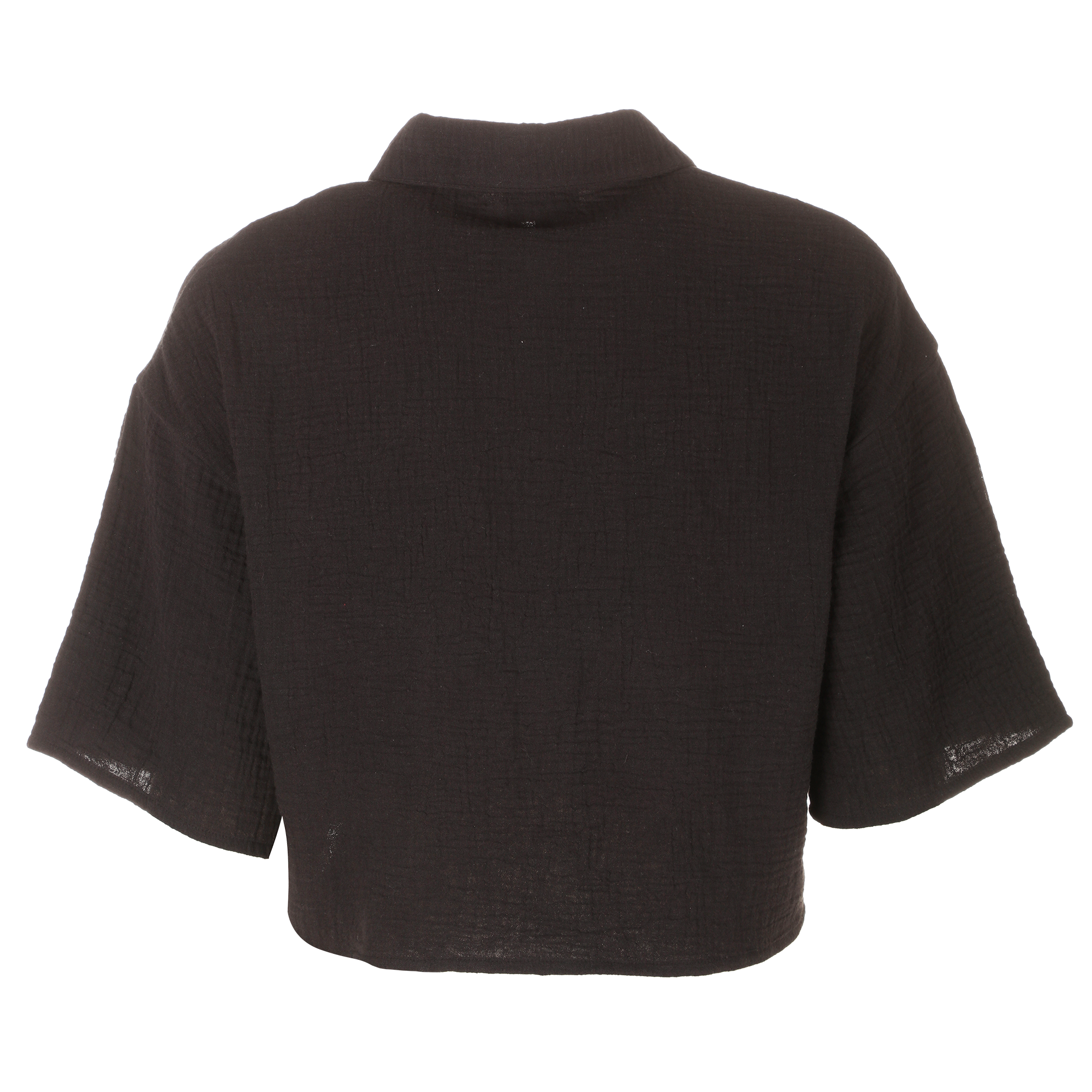 Chemise en gaze de coton - Noir
