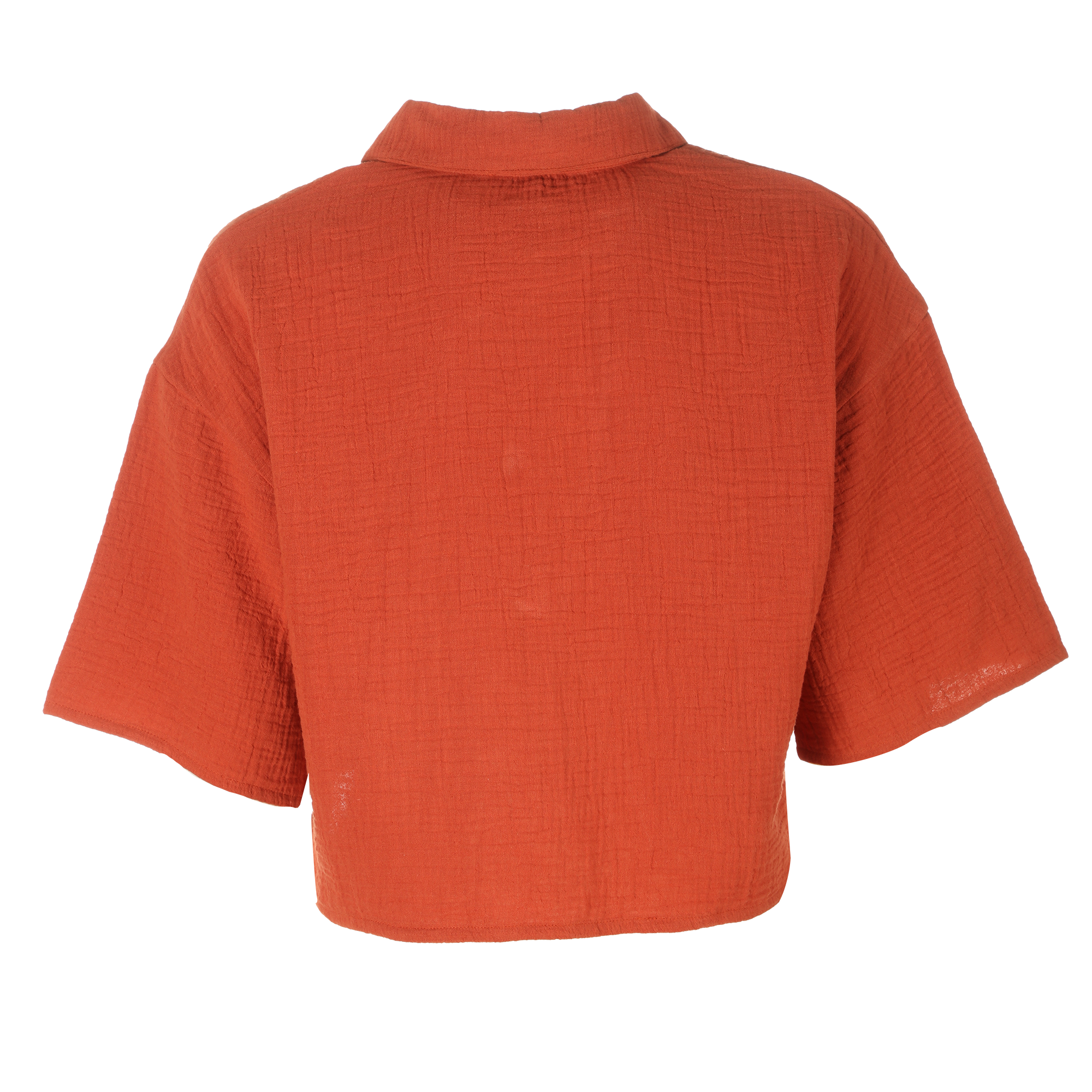 Chemise en gaze de coton - Rouge