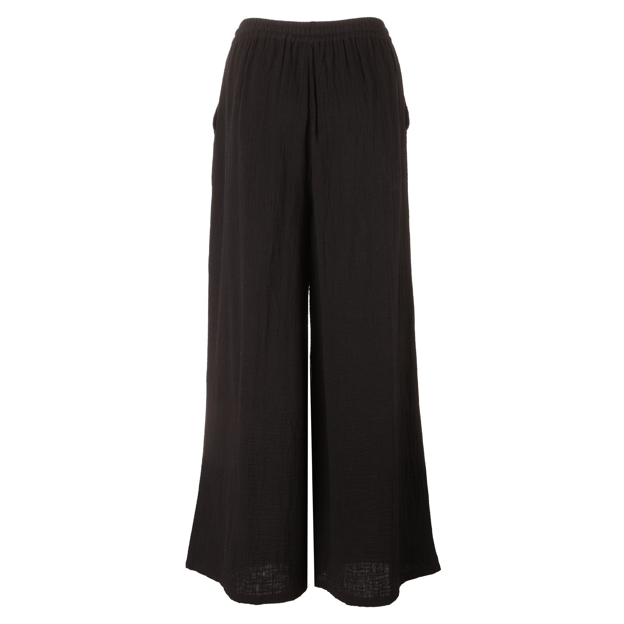 Pantalon en gaze de coton - Noir