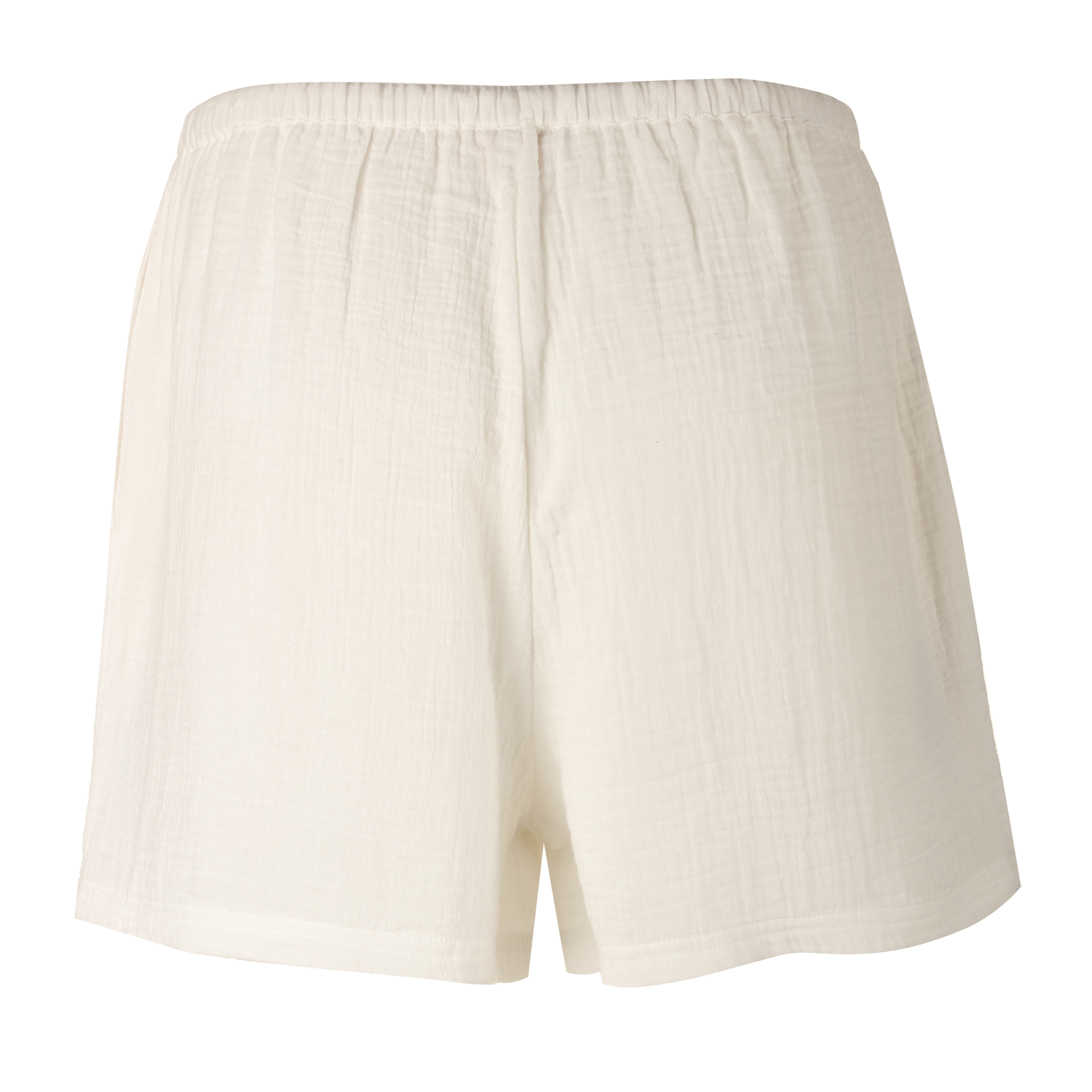 Short en gaze de coton - Blanc
