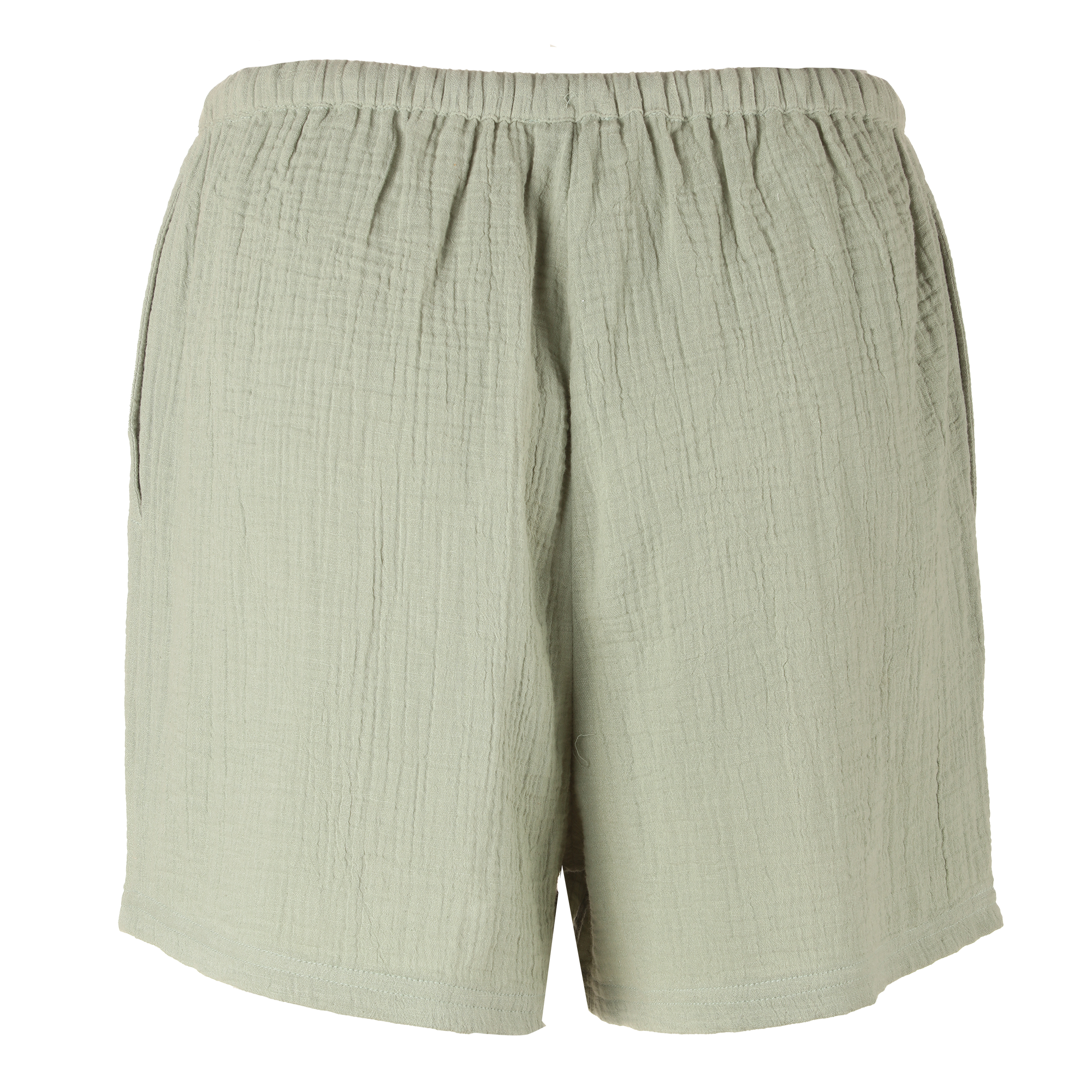 Short en gaze de coton - Vert
