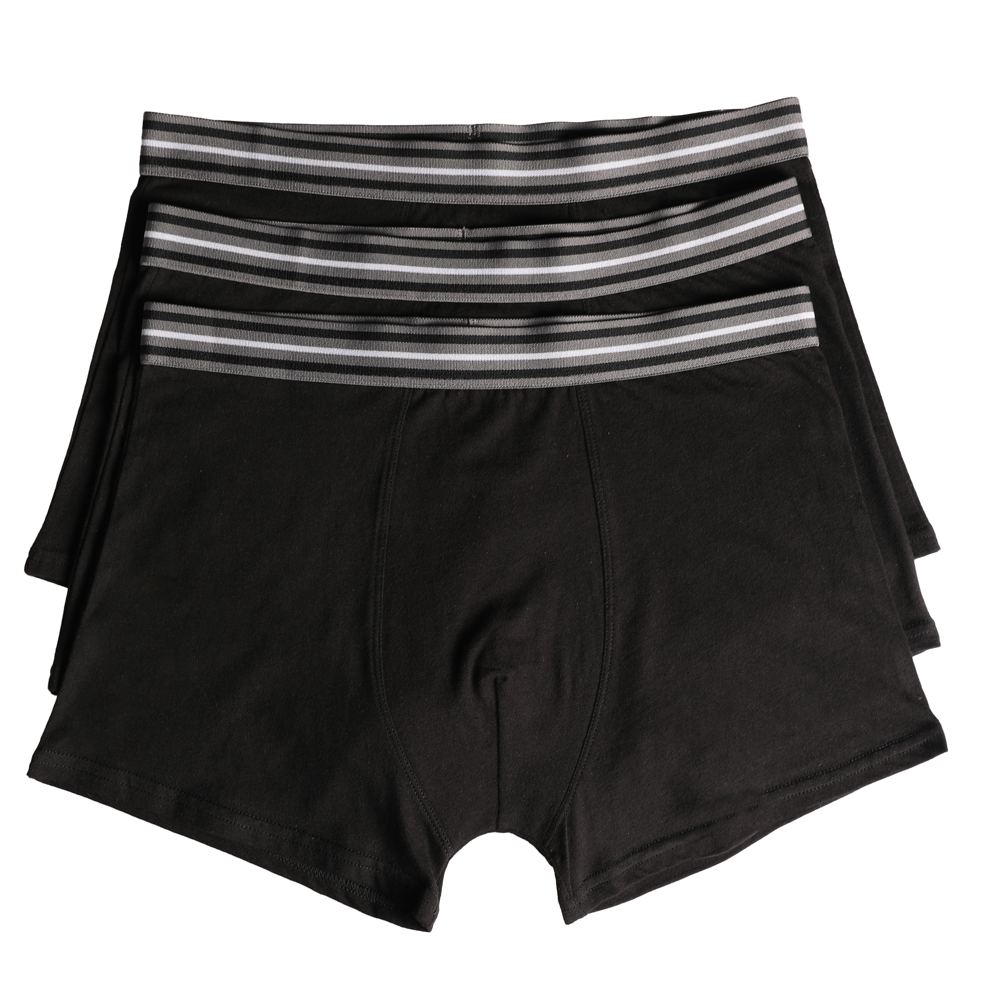 Lot de 3 boxers en coton uni
