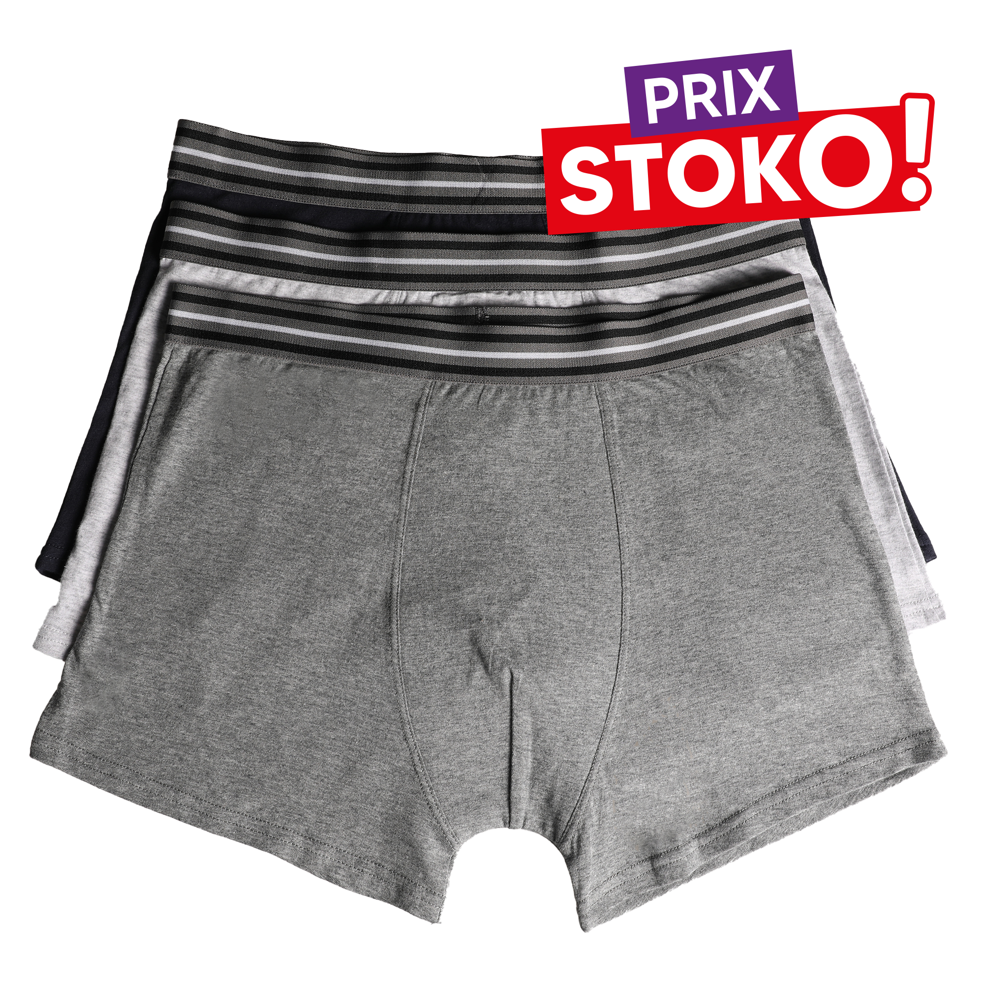 LOT 3 BOXERS COTON UNI     M/XXL