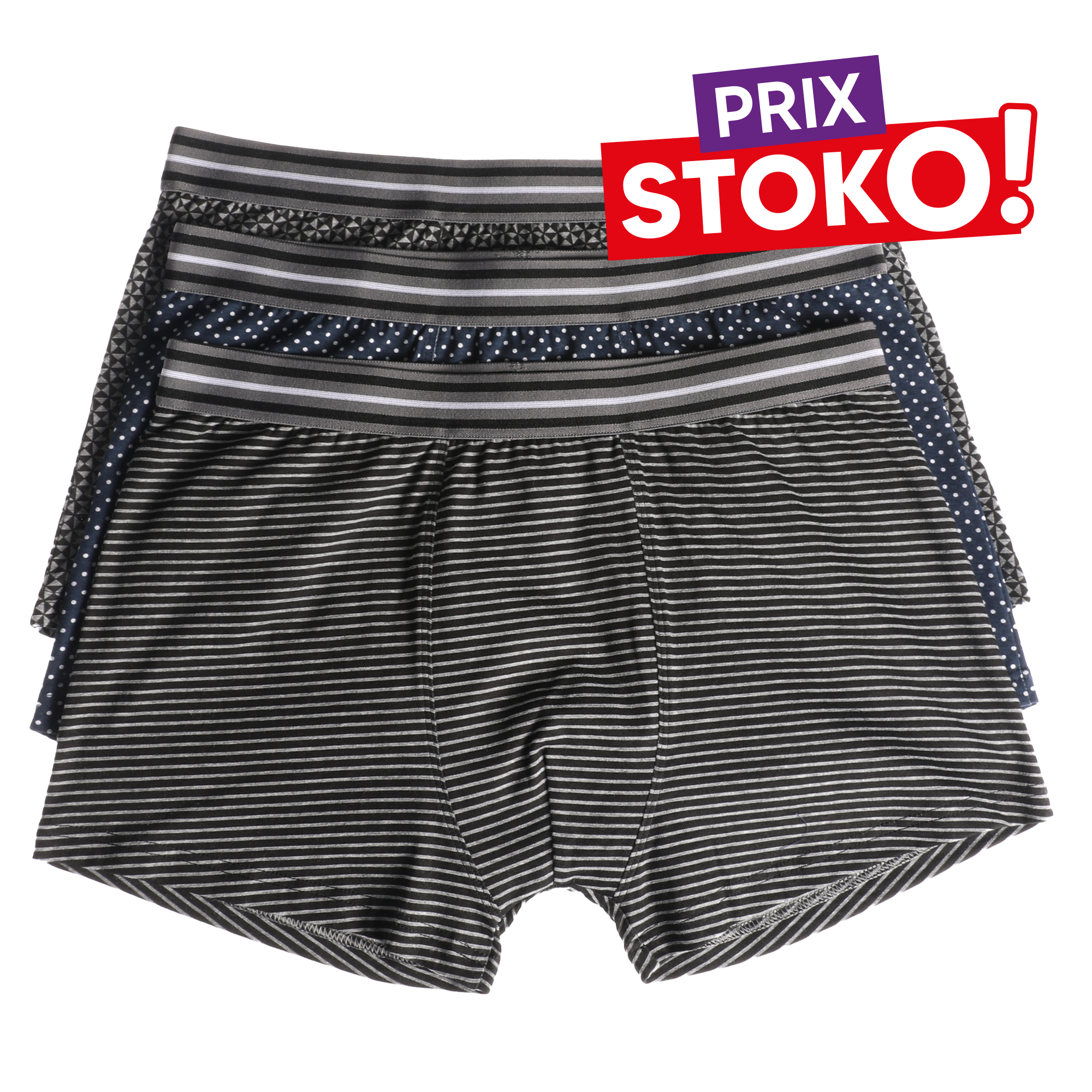 Lot de 3 boxers coton