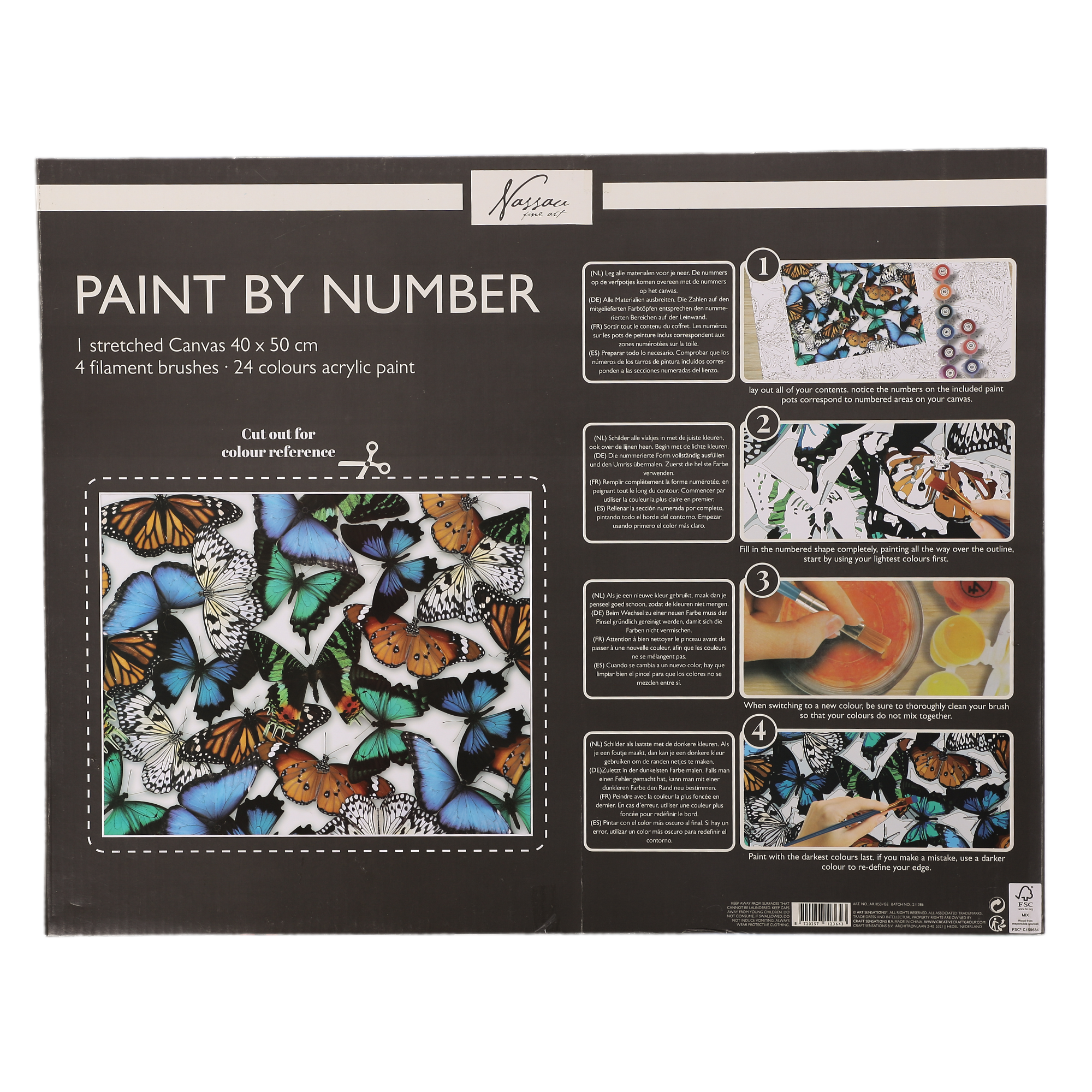 Peinture par numéros Papillons