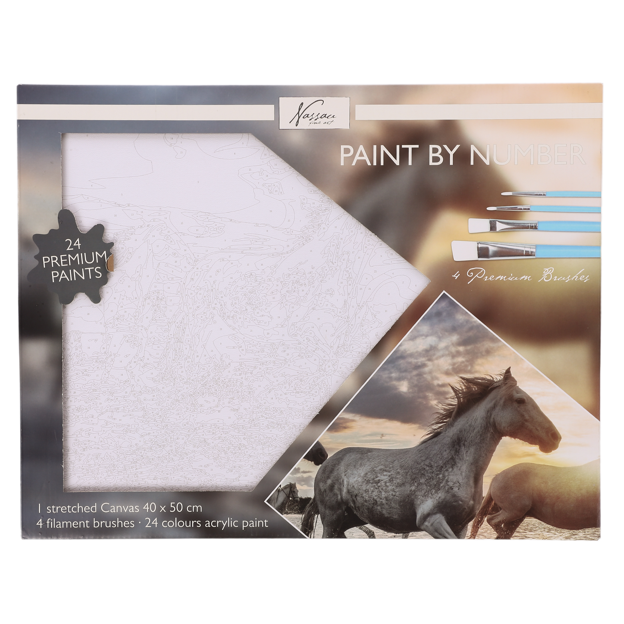 Peinture par numéros Chevaux