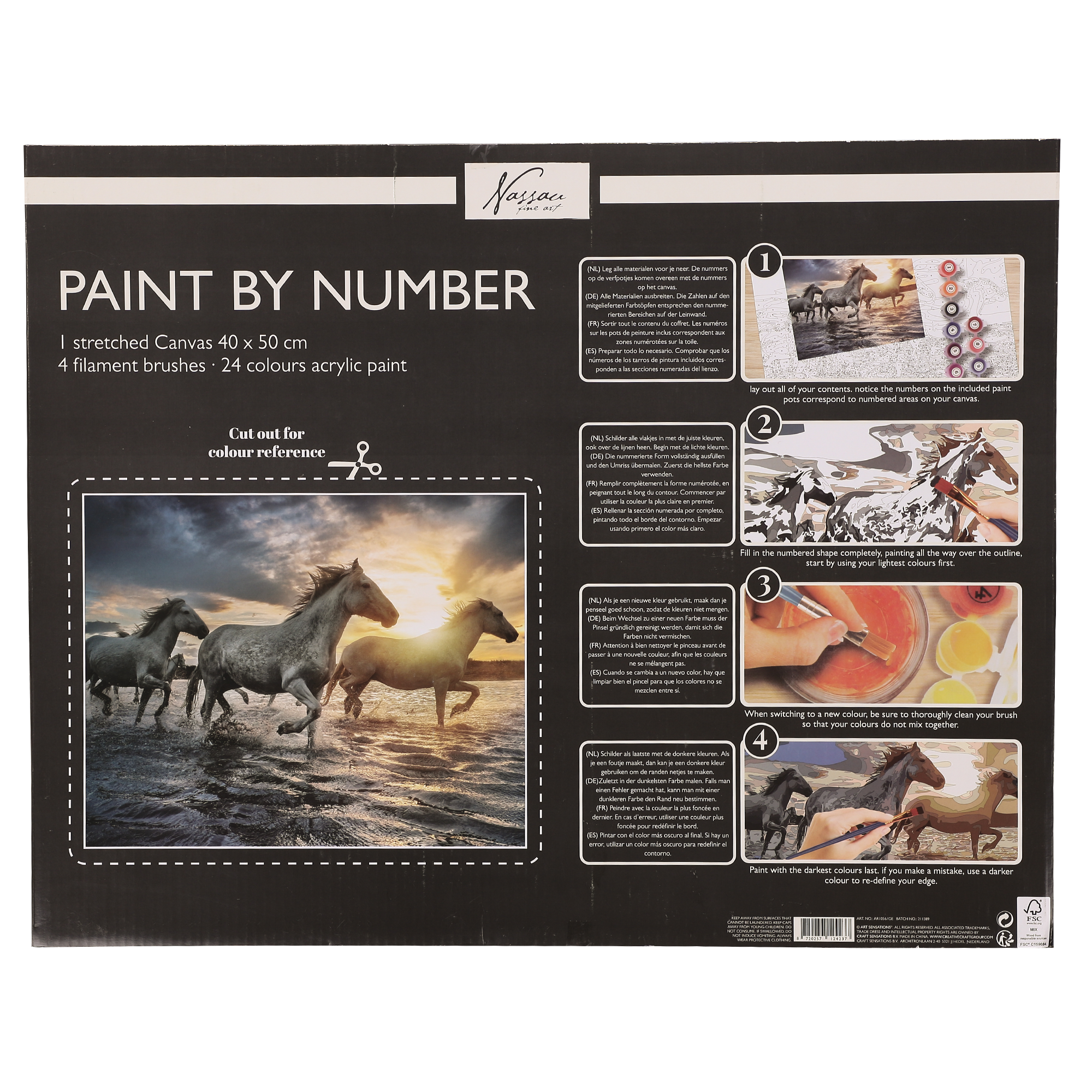 Peinture par numéros Chevaux